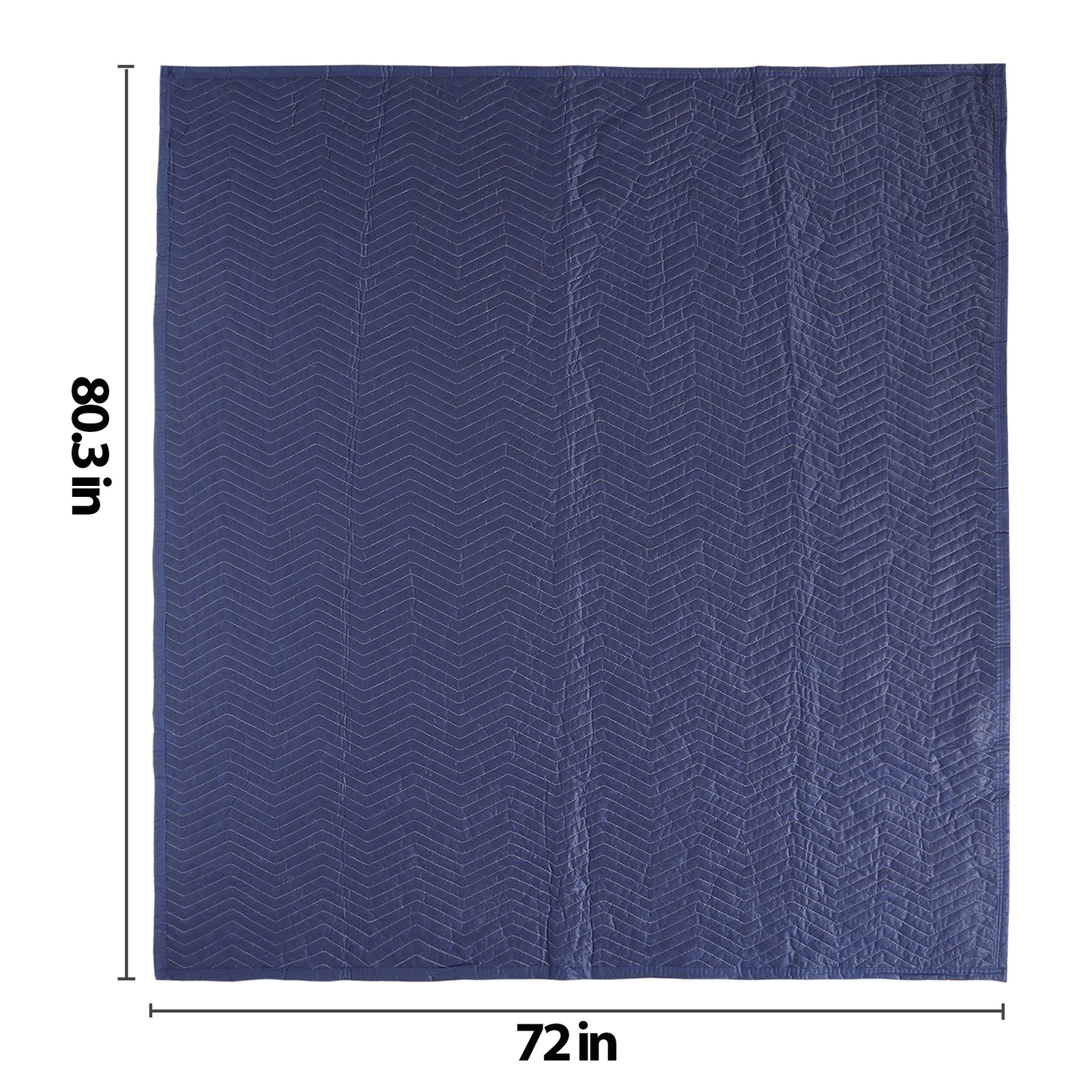 12 Pack Moving Blankets 72″x80″ Heavy Duty Packing Blankets Furniture Dark Blue
