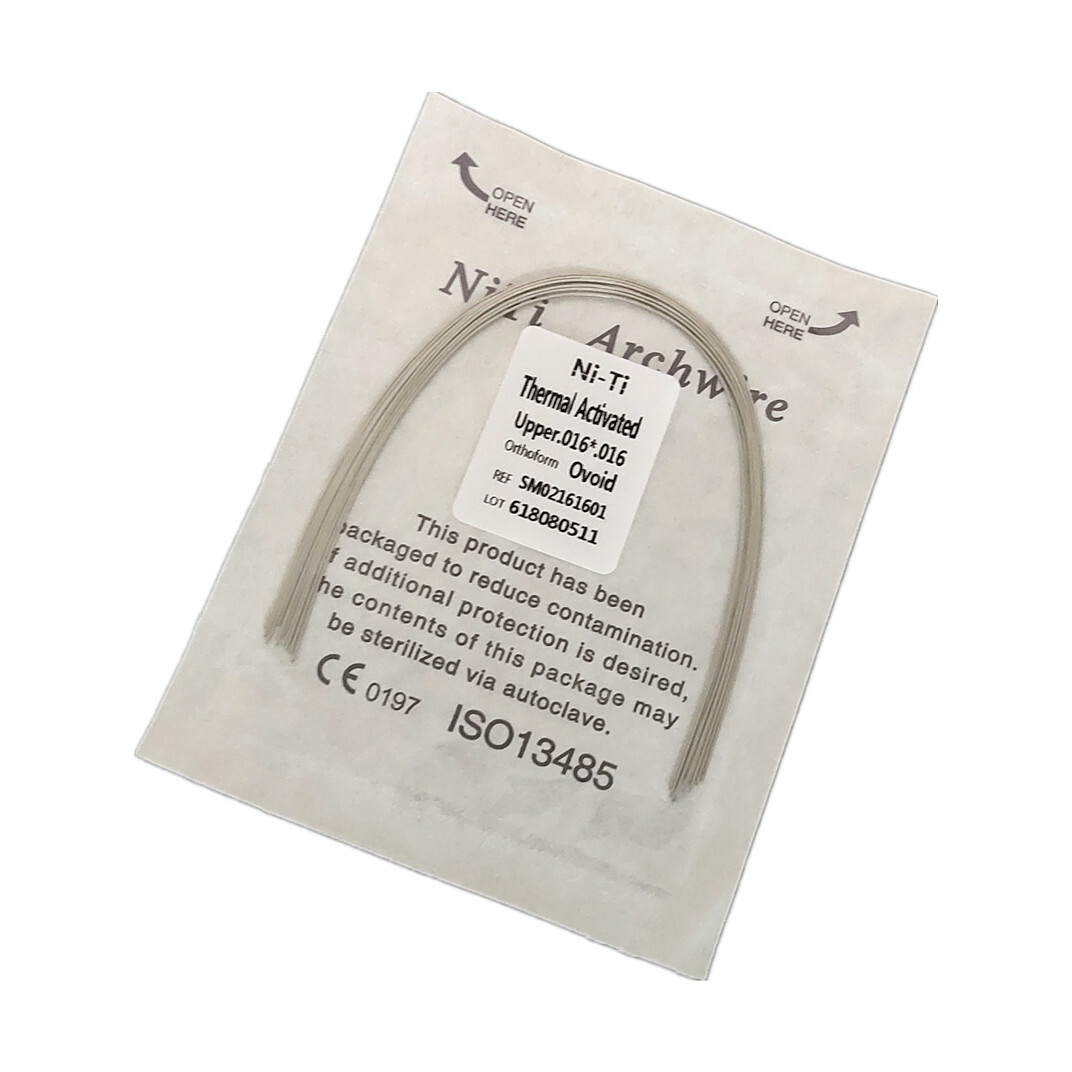 50 Pieces Dental Rectangular Arch Wire Thermal Activated NITI Recta Ovoid Arcs