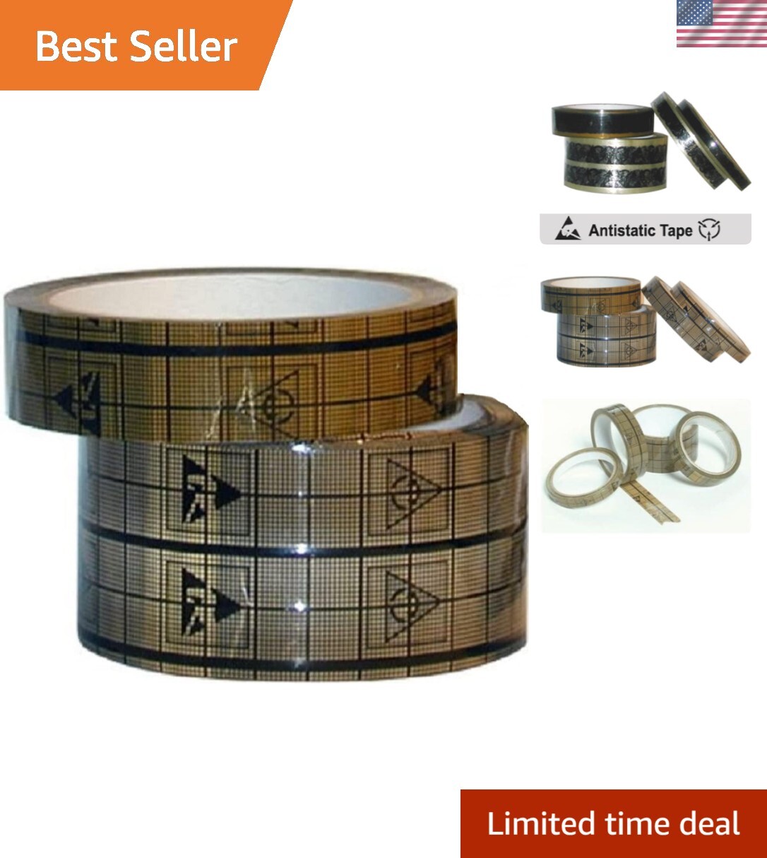 Adhesive Grid ESD Tape | EMI Shield Conductive Cellophane Tape with 3 Layers …