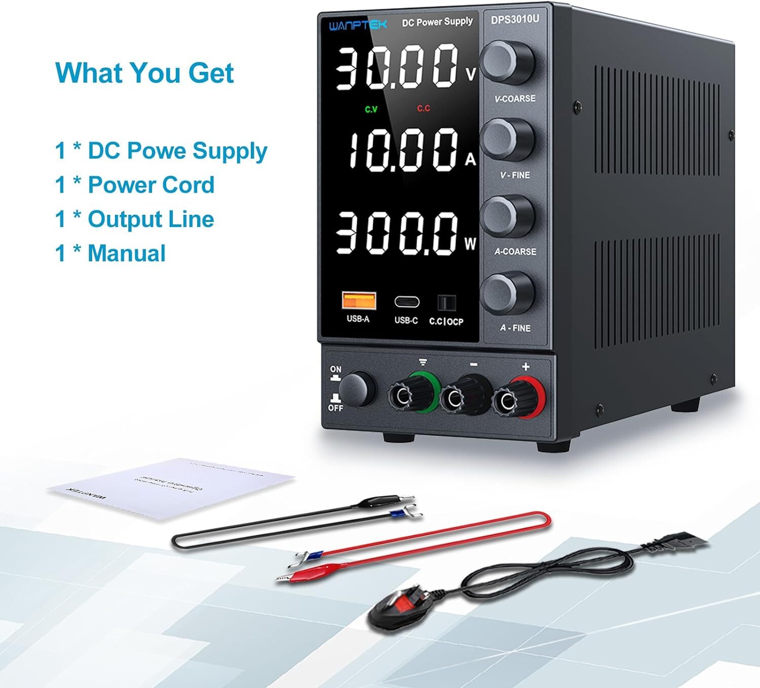 Adjustable 0-30/60/120V 0-2/3/5/10A Lab DC Power Supply Variable Bench Switching