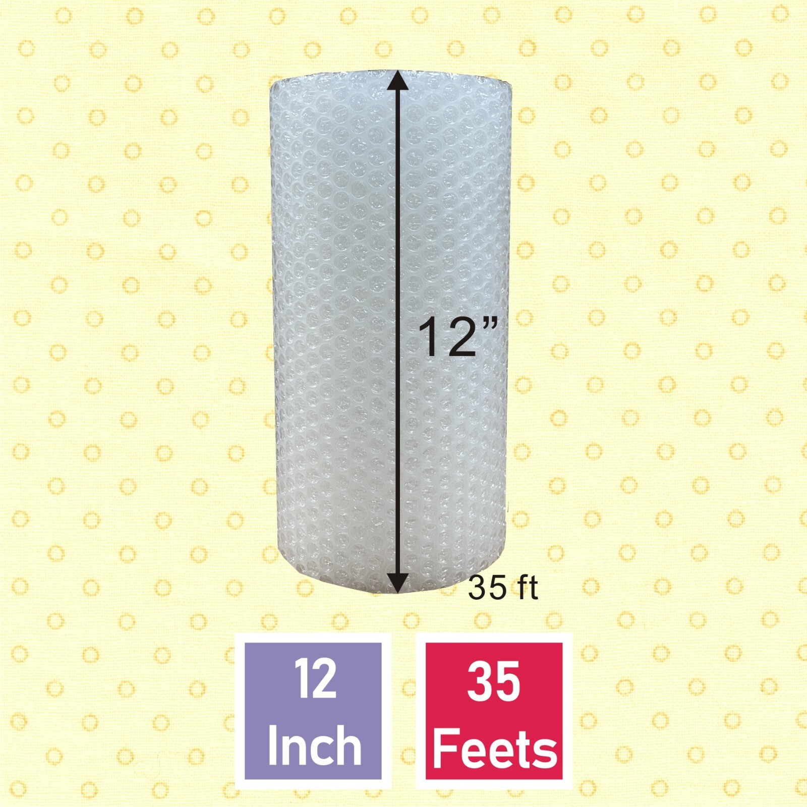 Small bubble 3/16″ Perforated every 12″ 35 70 350 700 1400 ft Shipping / Mailing