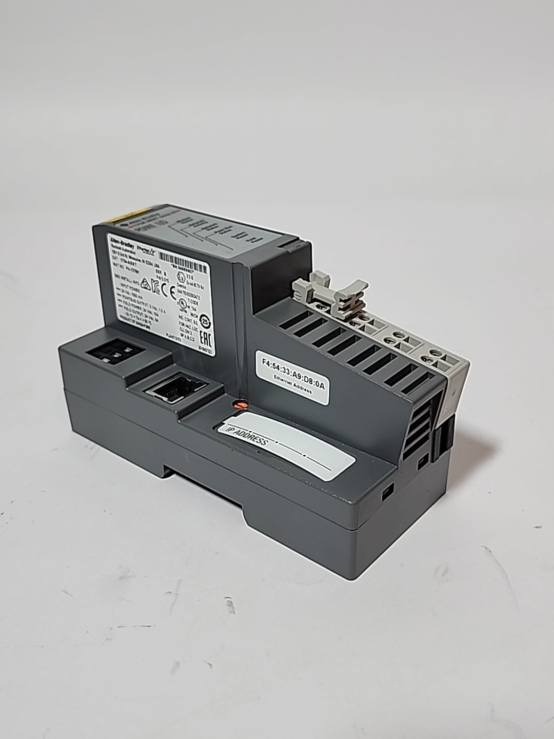 Allen-Bradley 1734-AENT Ser B Point I/O Adapter w/ 1734-RTB Terminal Block