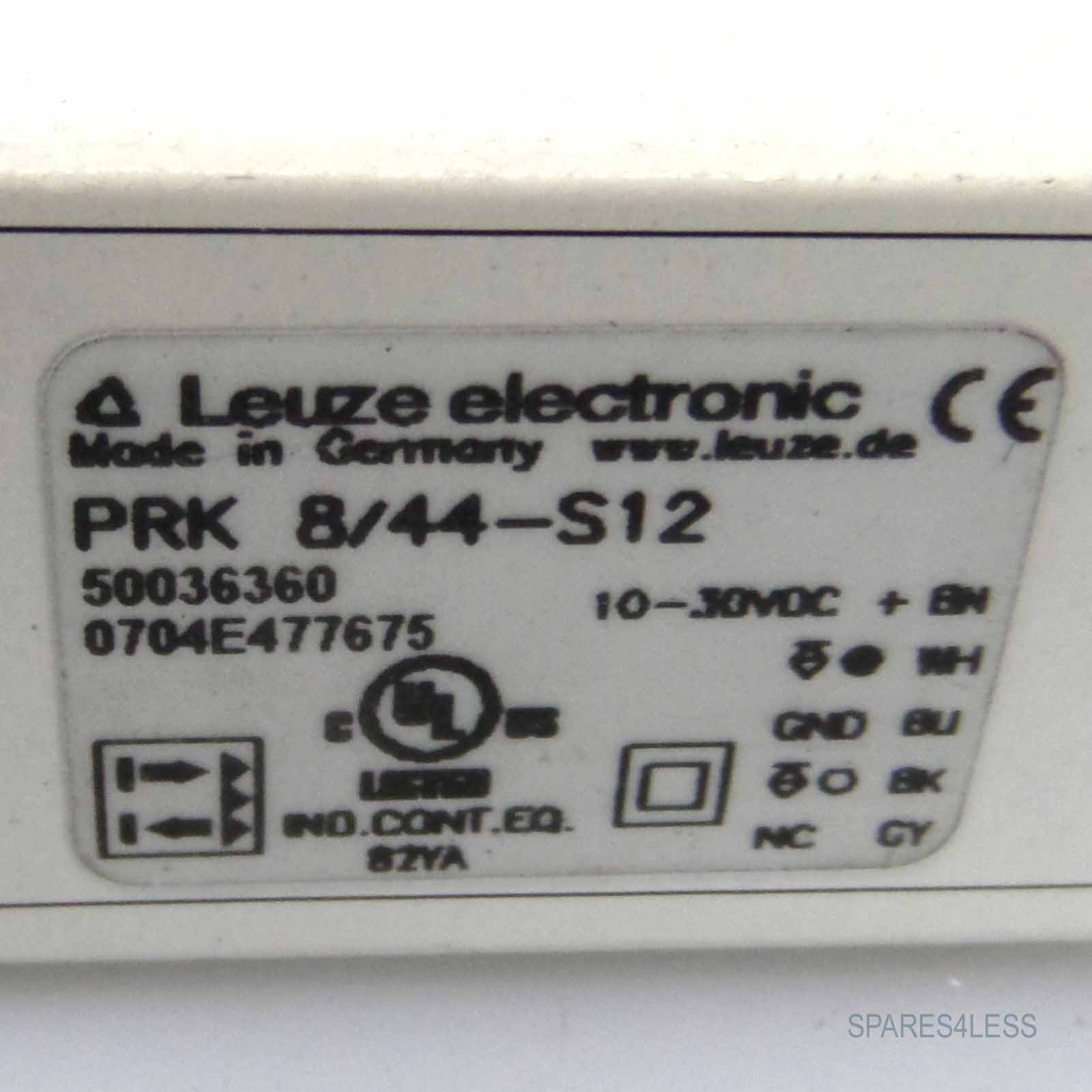 Leuze retro-reflective sensor PRK 8/44-S12 50036360 original packaging