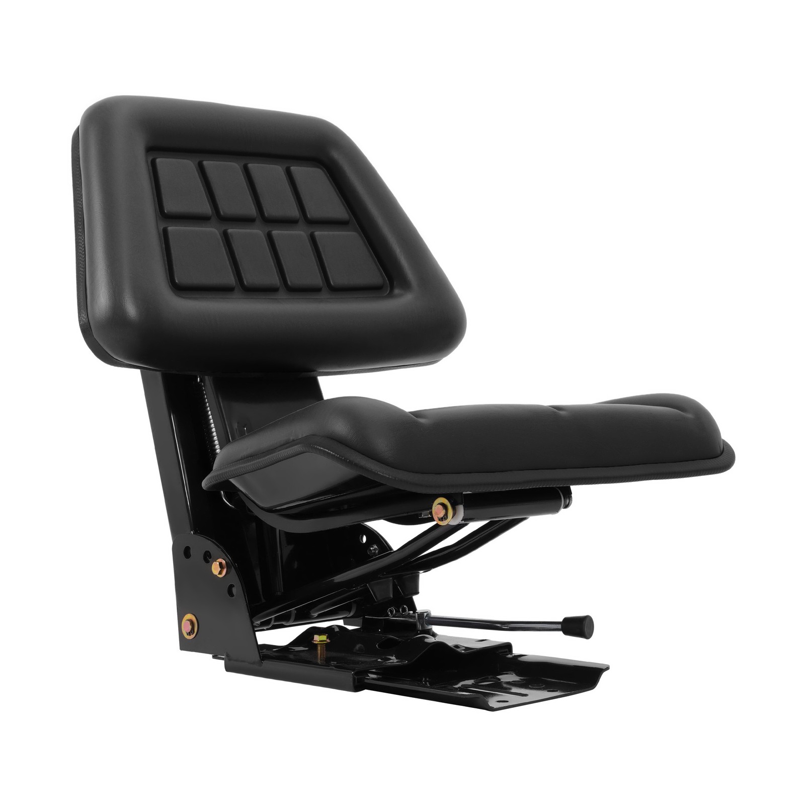 Black Universal Suspension Tractor Seat For John Deere Massey Ferguson Ford