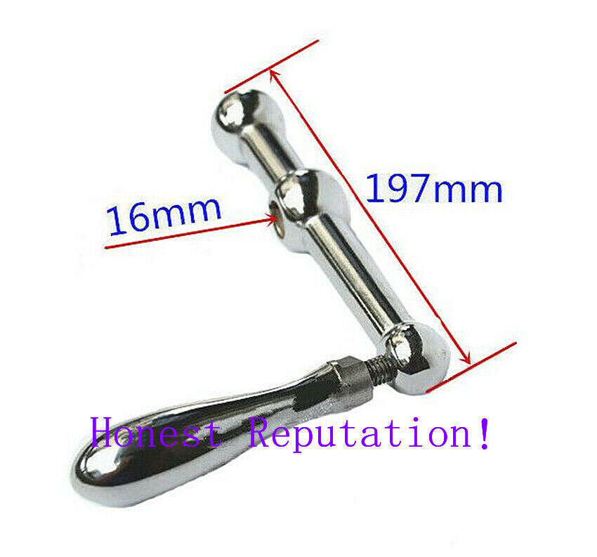 Milling Machine Parts- Three Ball Metal Crank Handle 197mm*Ø16mm D26 Bridgport