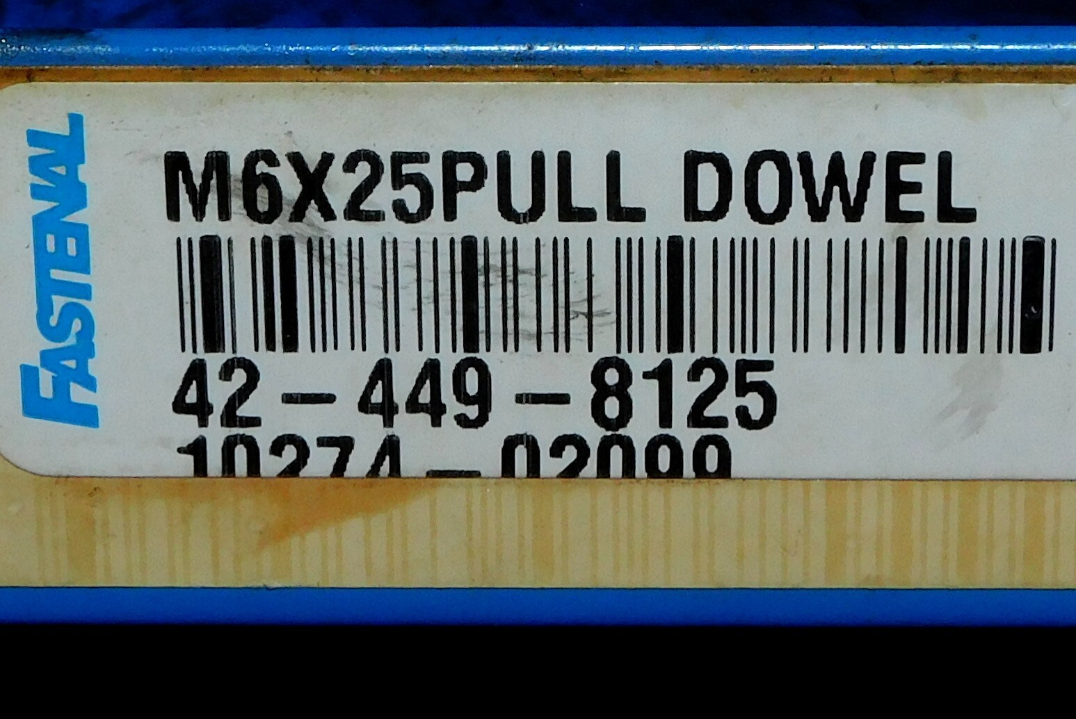 Fastenal – 42-449-8125 M6 x 25mm Pull Dowel Pin Large Lot ( 3.4 lbs )
