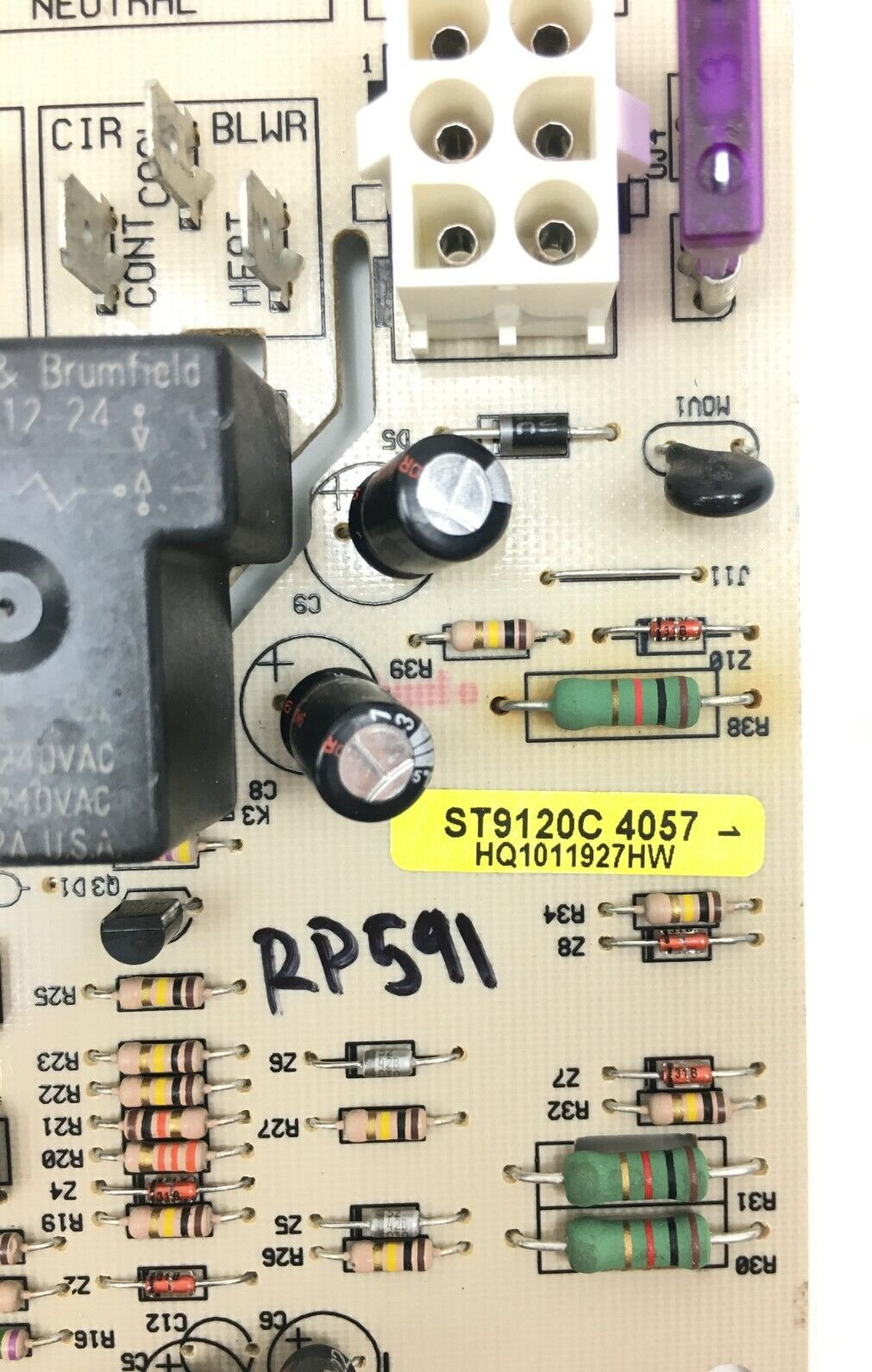 Honeywell ST9120C 4057 Furnace Control Board HQ1011927HW used refurbished #RP591