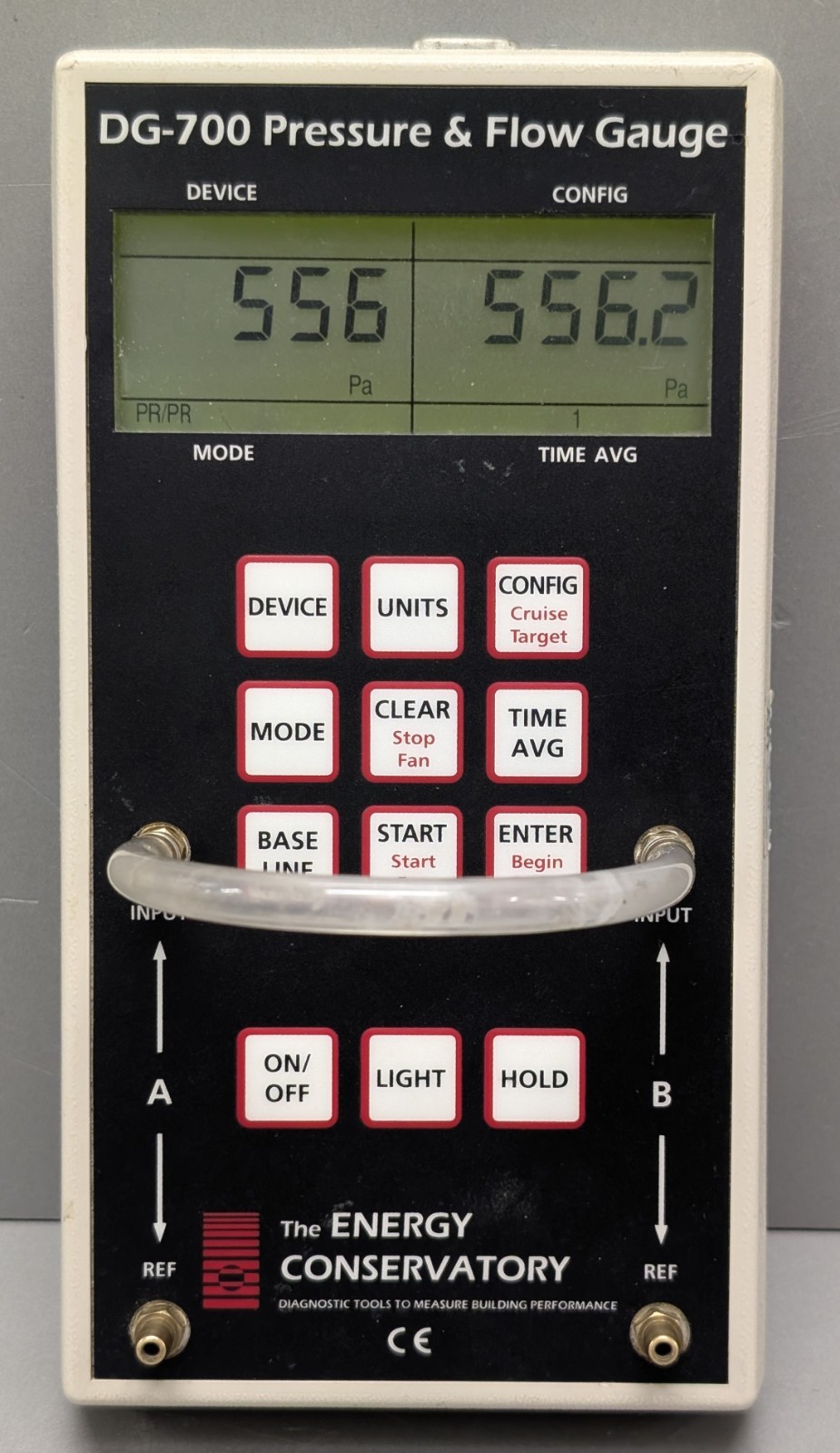 TEC DG-700 blower door manometer pressure flow gauge with USB TESTED warranty