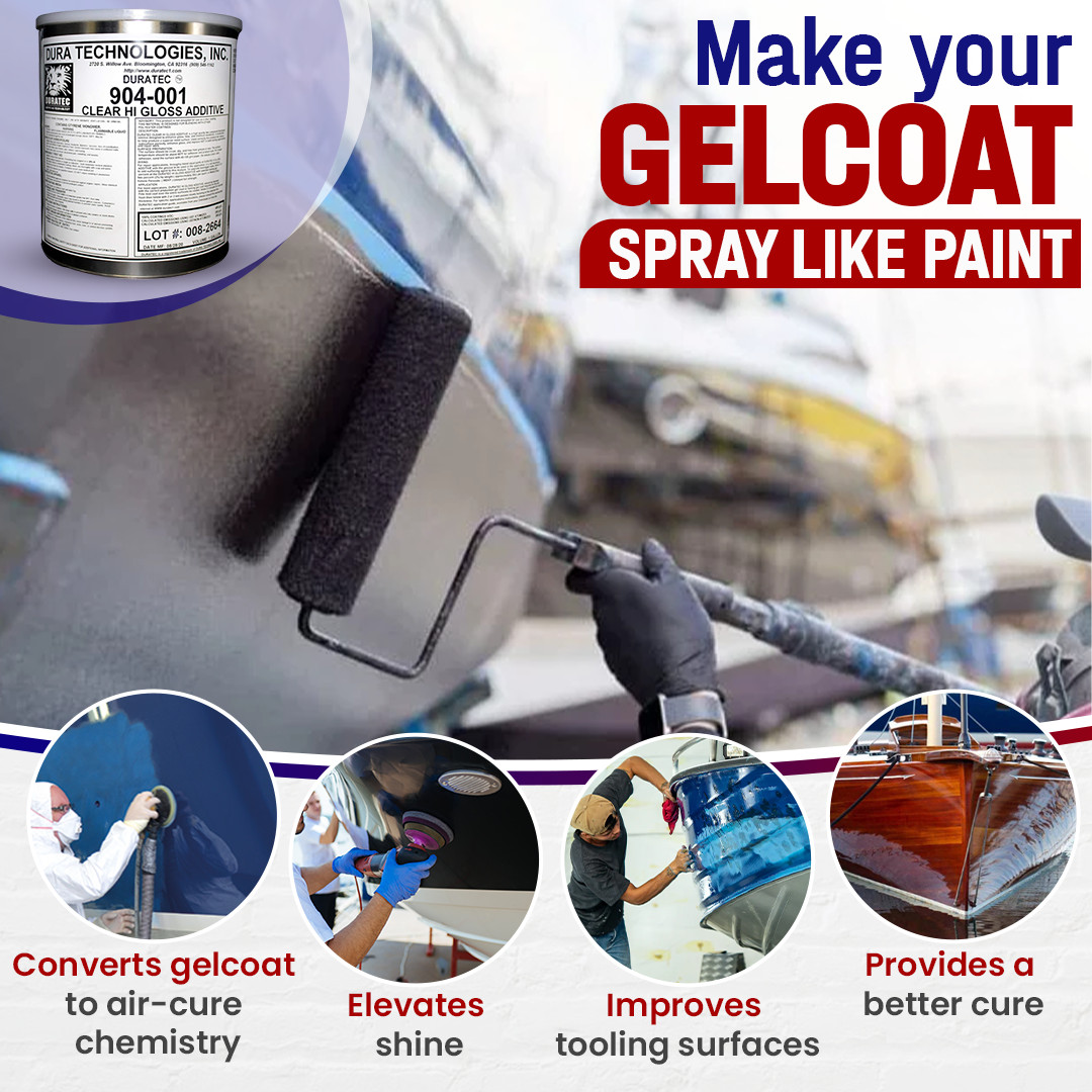 904-001 Duratec Clear Hi-Gloss Additive For Gelcoat (Gallon)