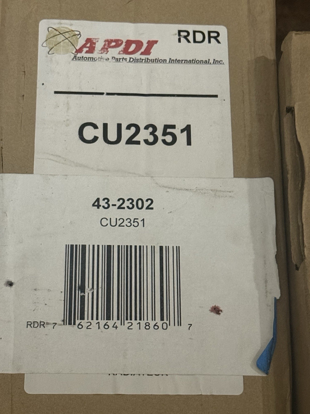 UNIVERSAL AIR CONDITIONER (UAC) CU2351 Radiator — Crossflow Radiator