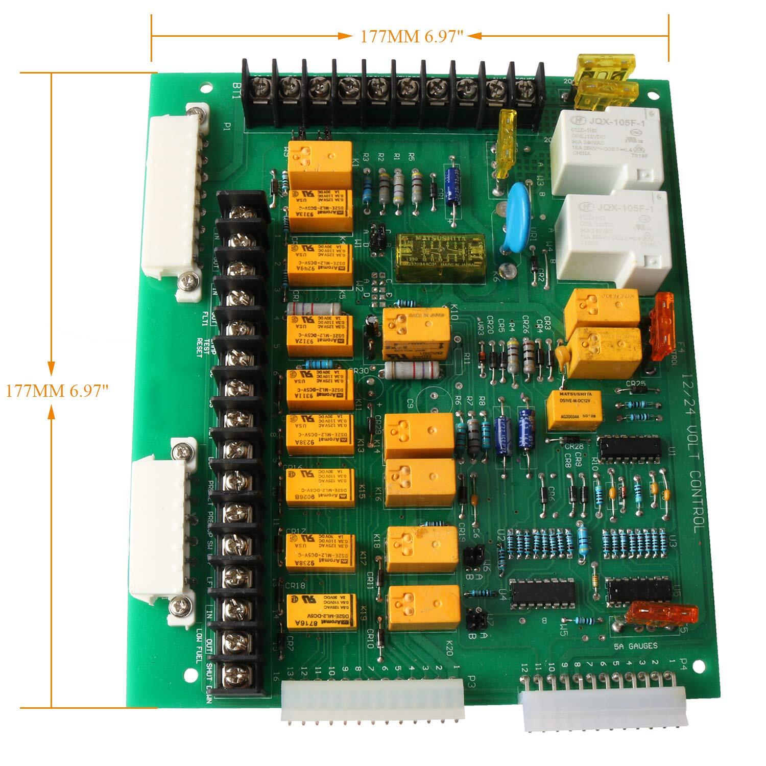 300-4296 300-2811 300-2807 Lights Control Board Replaces Onan Generator 12V