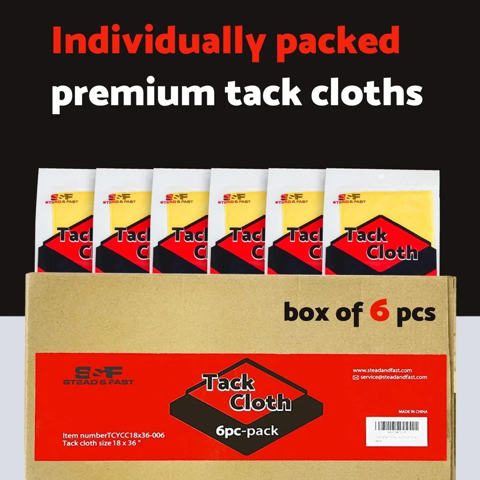Tack Cloth 6 Pack Paint Woodworking Sticky Tac Rag 18X36inch Clean Dust