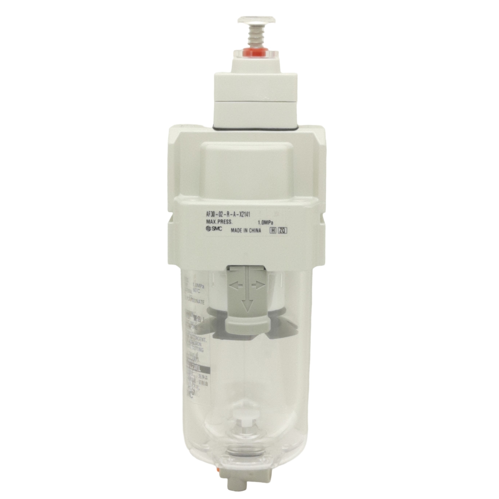 SMC AF30-02-R-A-X2141 AF MASS PRO Filter, 0.05-0.7MPa Set, 5µm Rating, 1/4in NPT