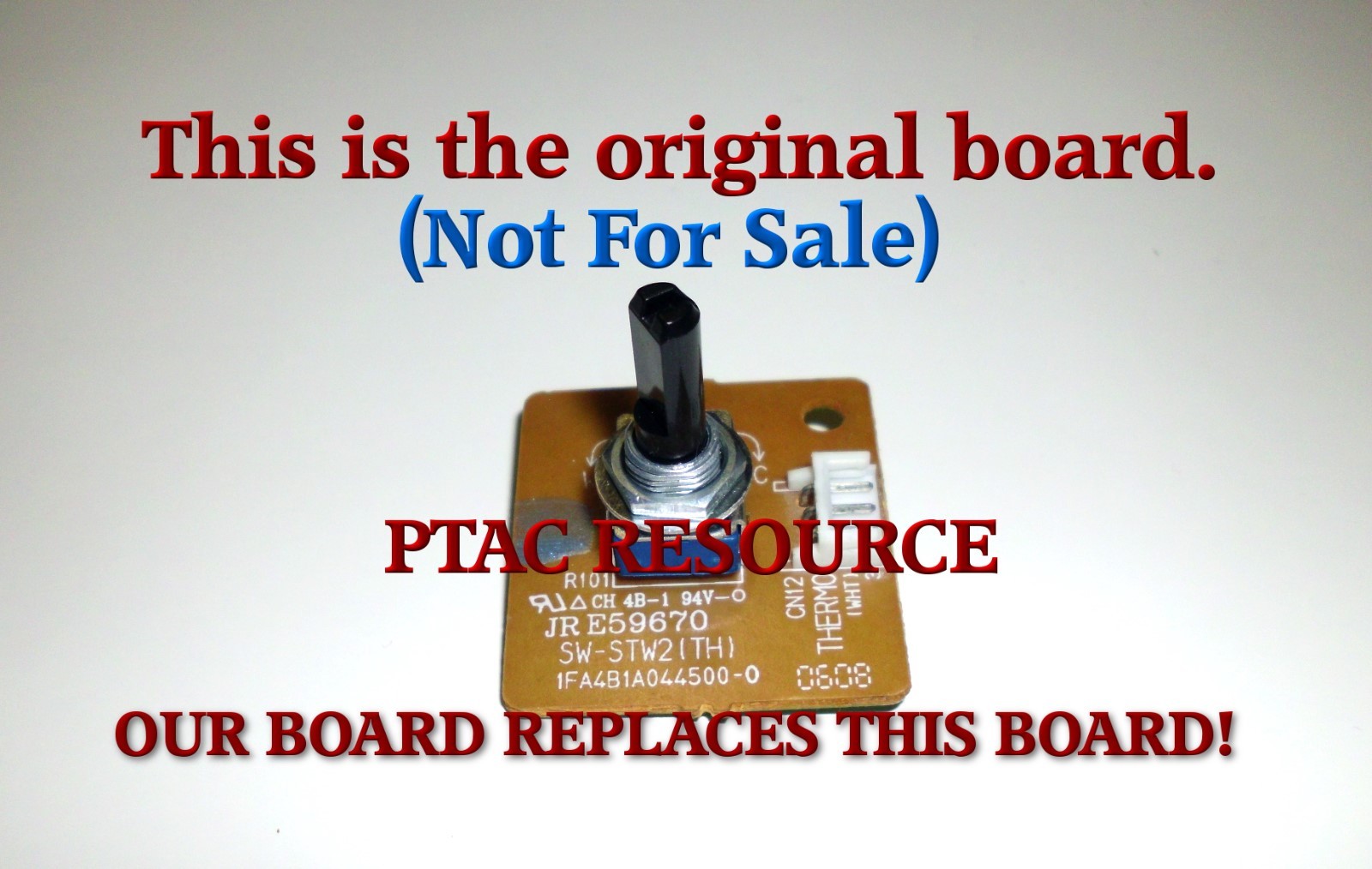 PTAC RESOURCE 1FA4B1A044500-0 SANYO PTAC STW-2 SERIES THERMOSTAT SW-STW2(TH)