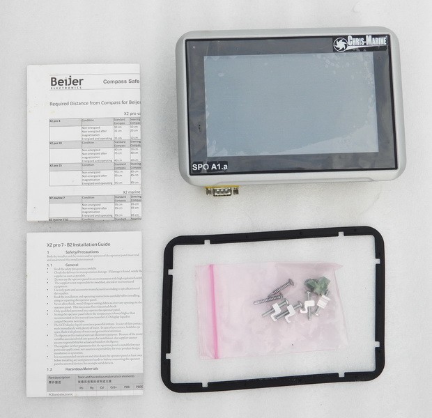 NOS BEIJER ELE MODEL X2 PRO7-B2 OEM HMI TOUCH ENGINE ROOM PANEL 630003205 REV.5