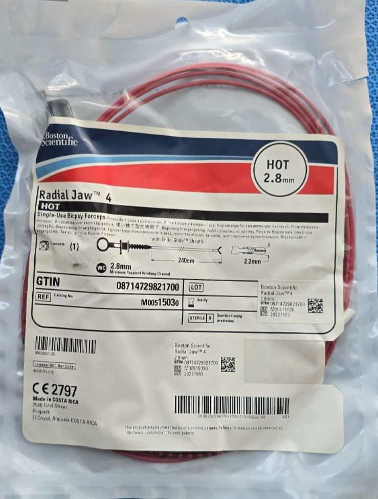 Olympus Biopsy Forceps 2.8mm x 240mm (Disposable Forceps HOT 2.8mm)