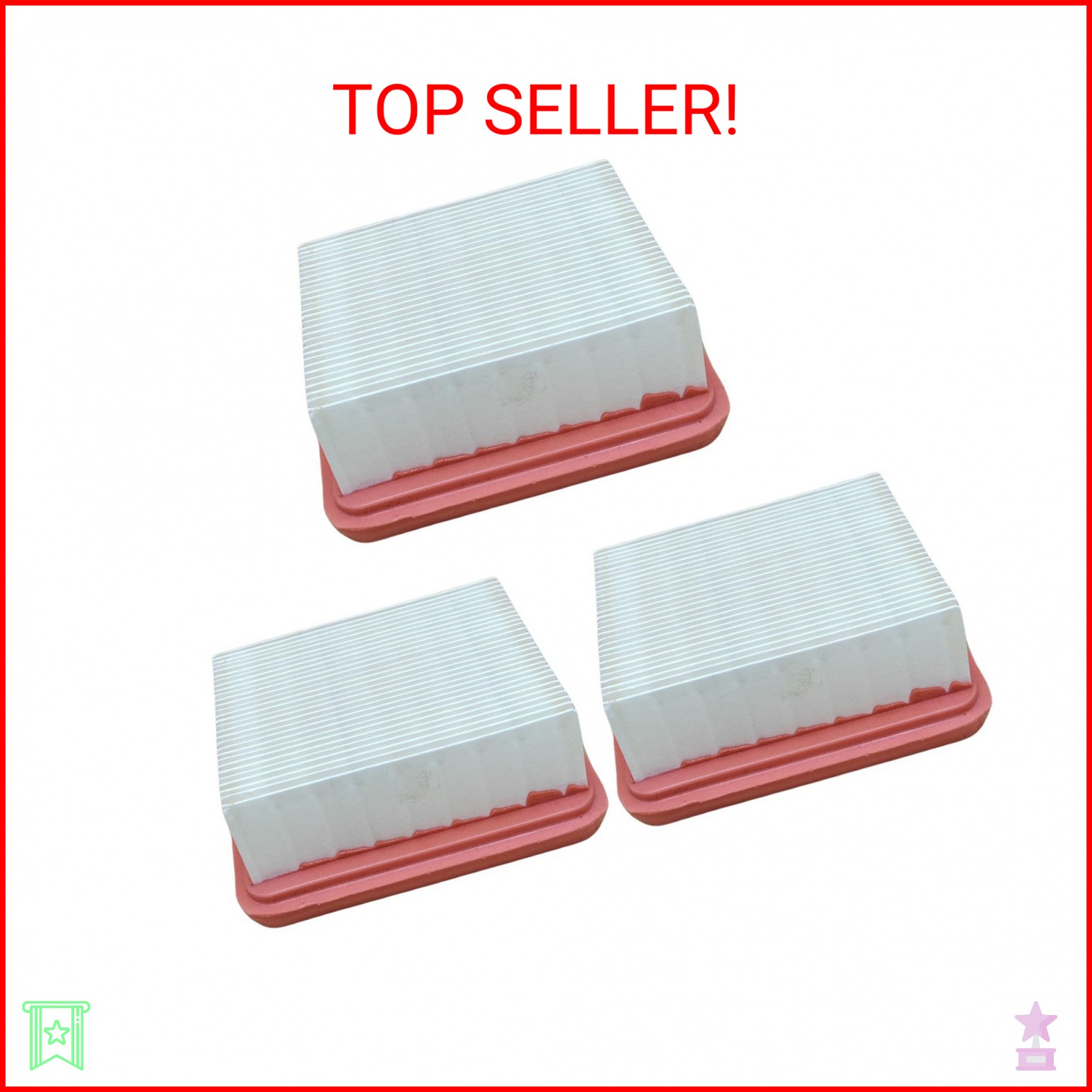 3Pcs Air Filters for Hilti DSH700 DSH900 DSH700X DSH900X Cut Off Saw Replace 261