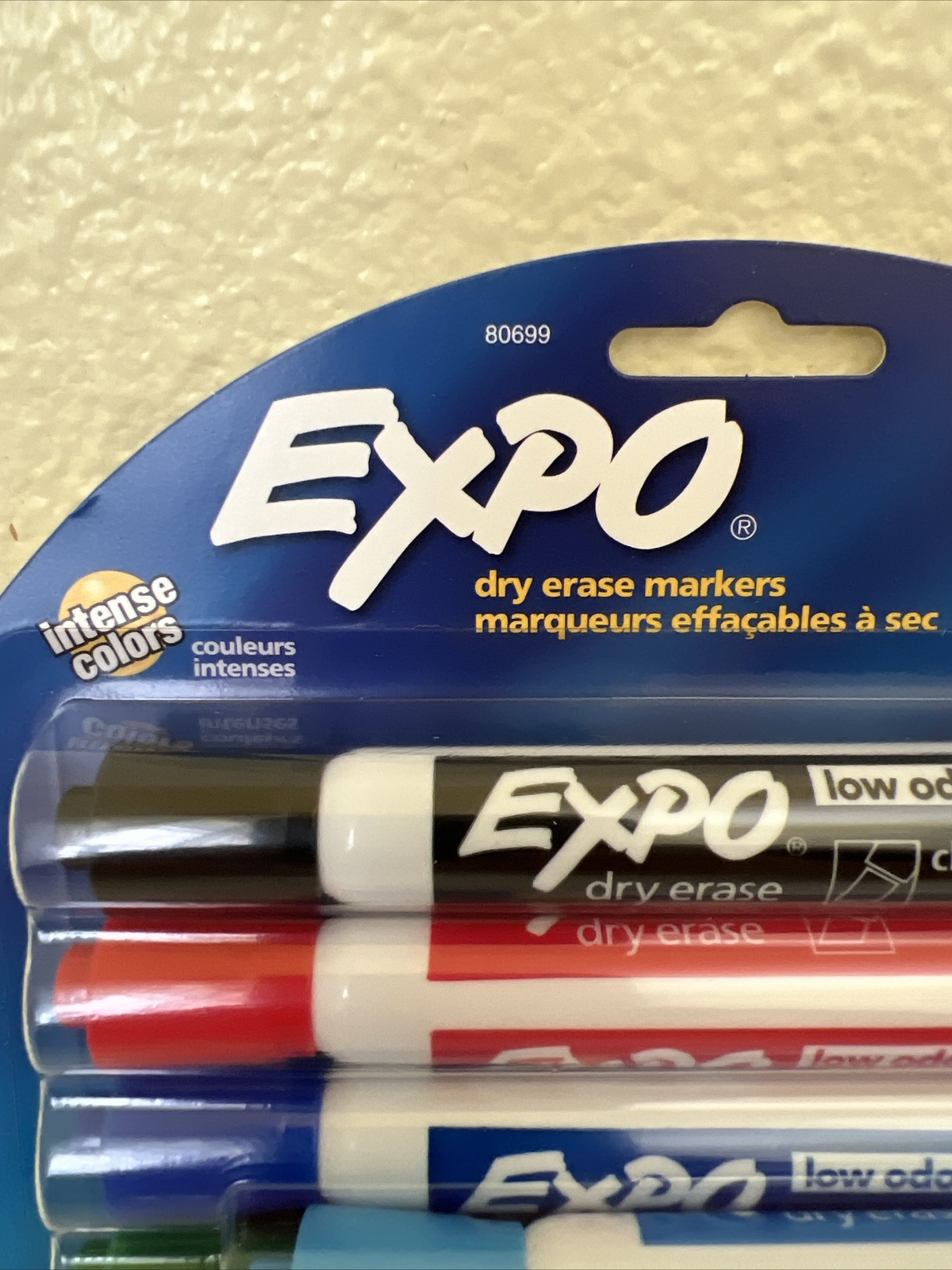 EXPO 12Count Low-Odor Dry Erase Markers Chisel Tip Assorted Colors