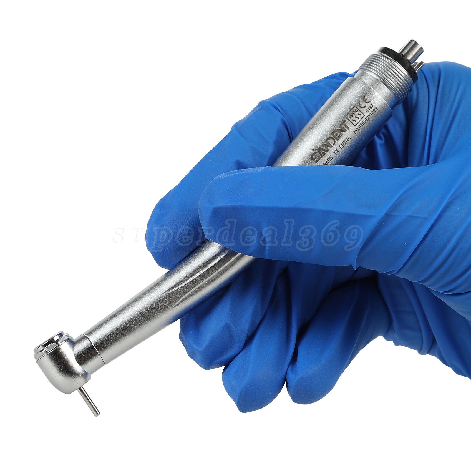 1-10 Pcs Dental High Speed Handpiece Push Button Standard Head 4 Hole (Ceramic)