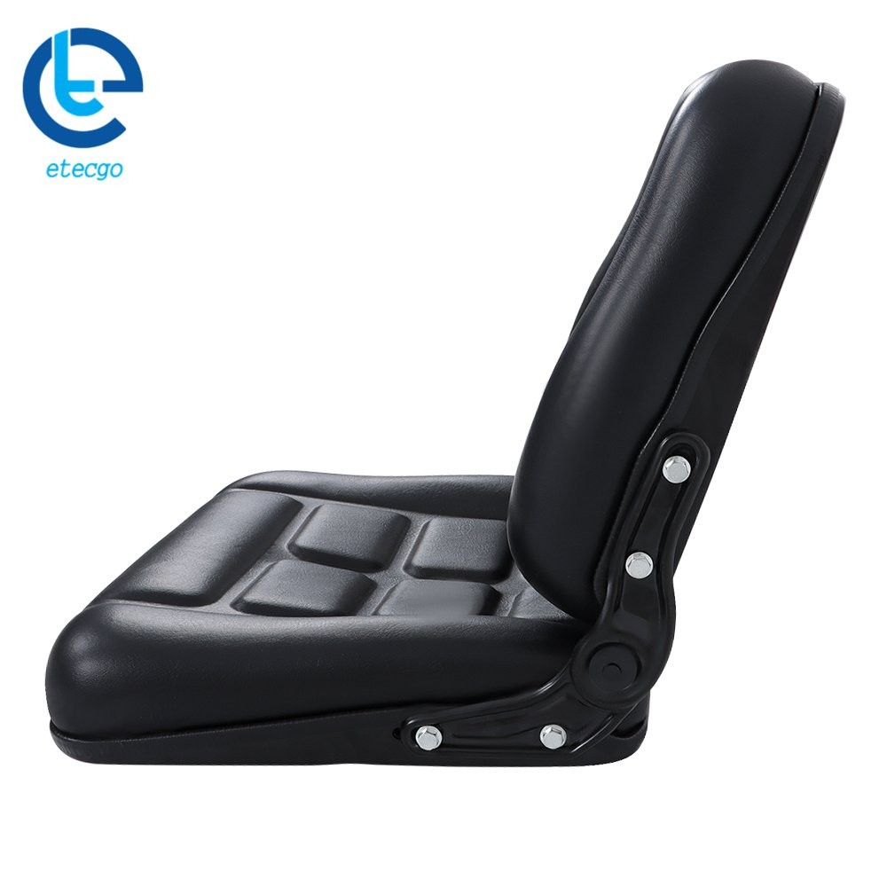 Forklift Tractor Seat Durable Adjustable Backrest Slide PVC Leather Suspension