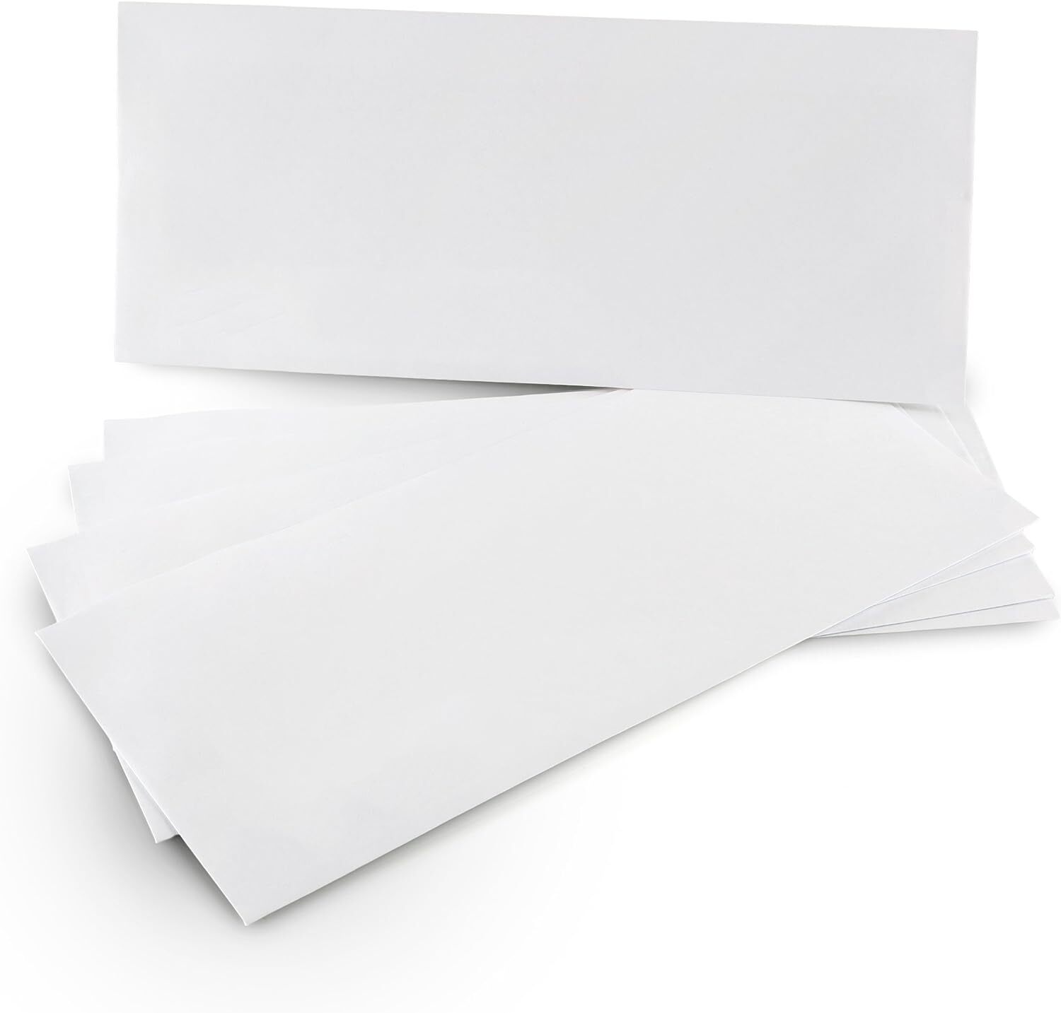 Security Tinted Self-Seal Letter Envelopes-No Window, White-24 LB- 100 Count