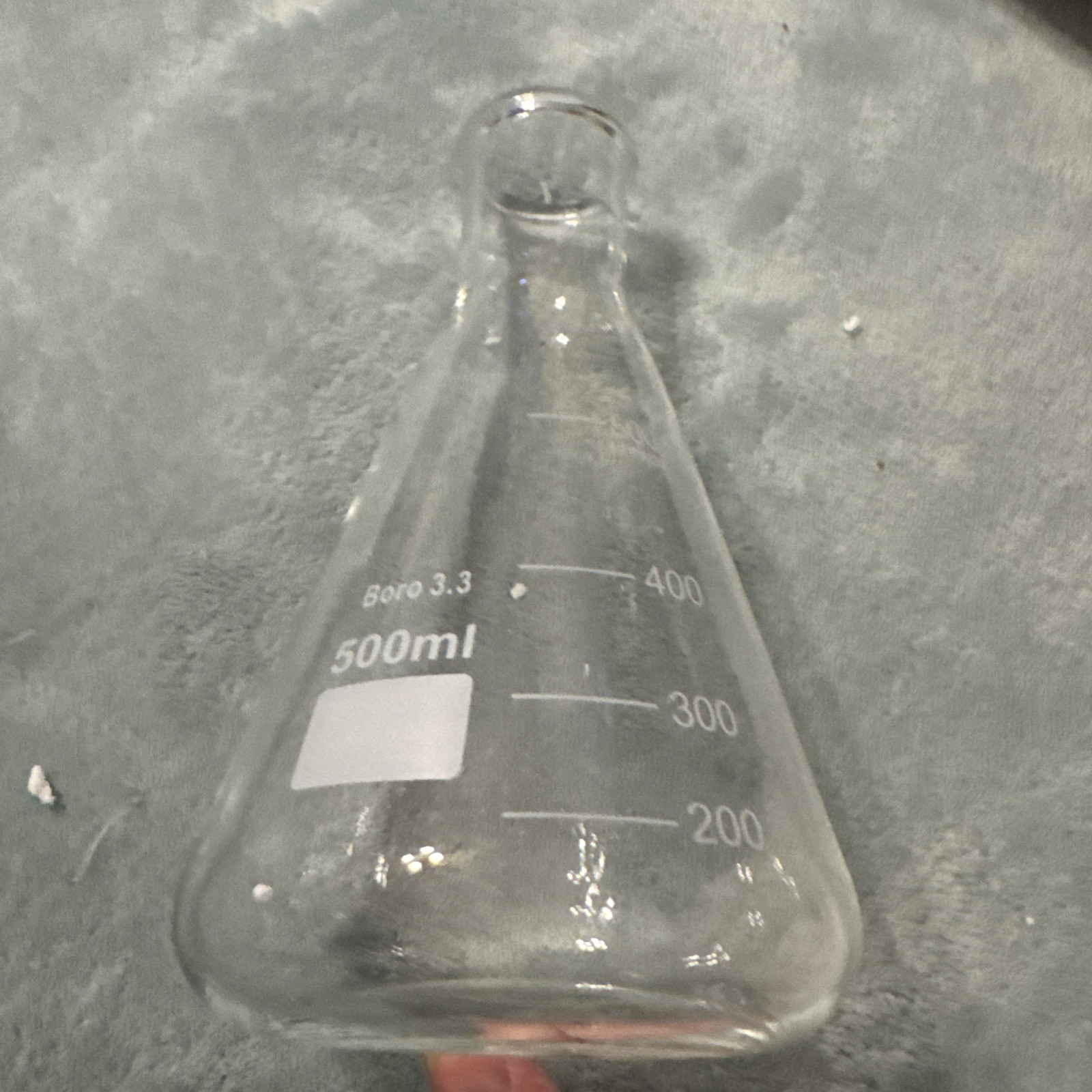 Set Of 7 Narrow Mouth Glass Erlenmeyer Flasks, 50/100/150/200/250/300/ 500 ml