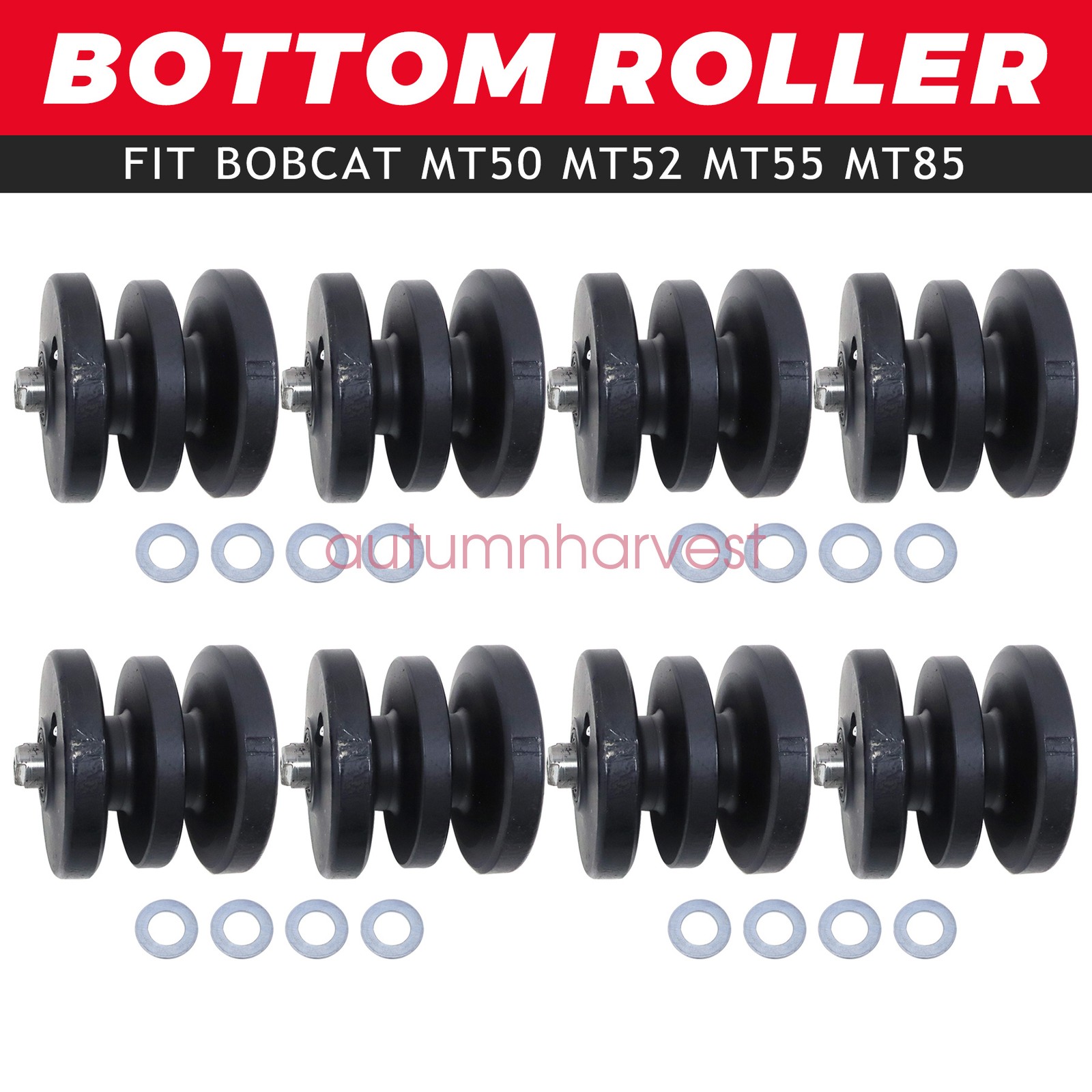 8Pcs Bottom Roller/Track Roller For Bobcat MT50 MT52 MT55 MT85 Mini Excavator