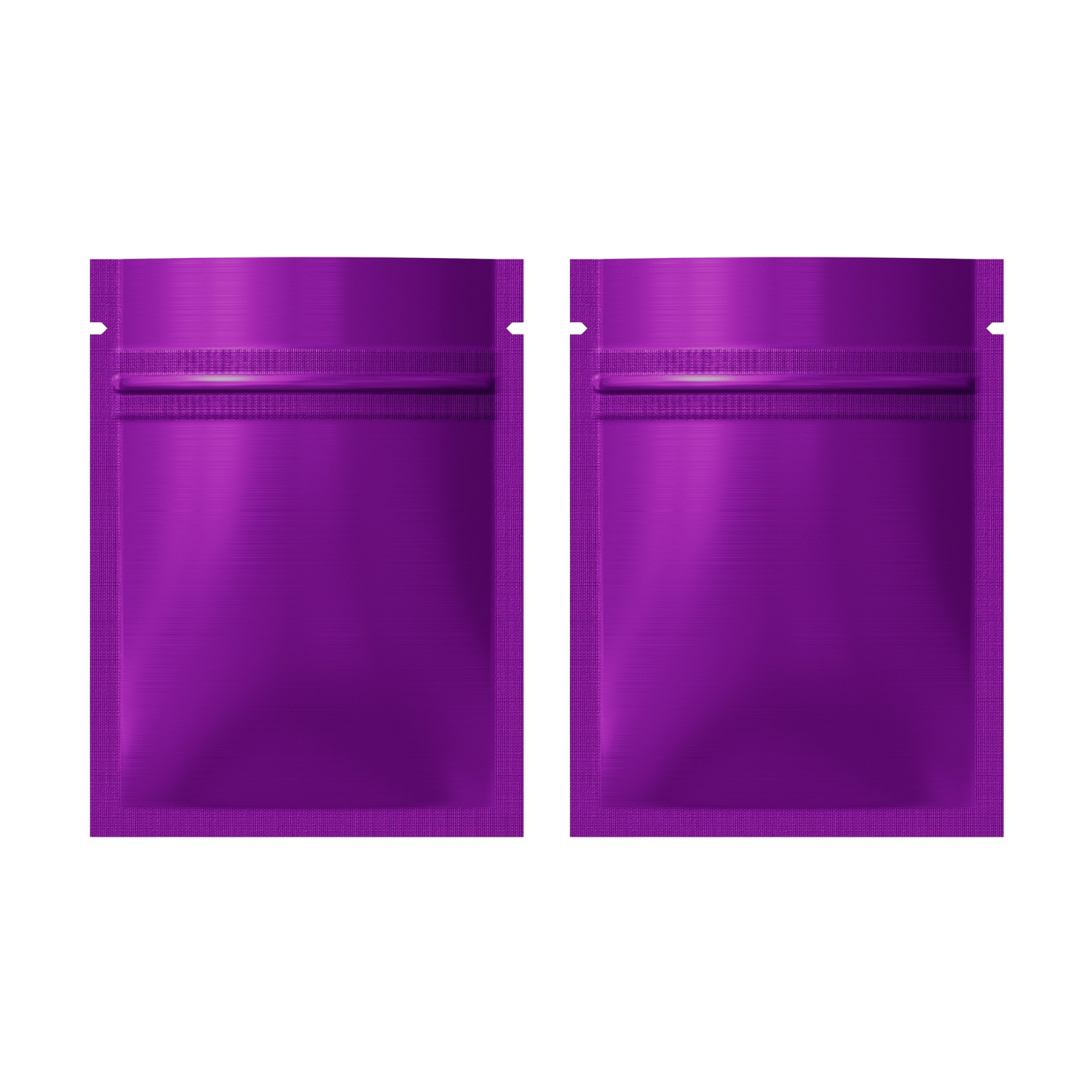 100/200/500 Matte Purple Mylar Foil Smell Proof Reclosable Zipper Seal Lock Bags