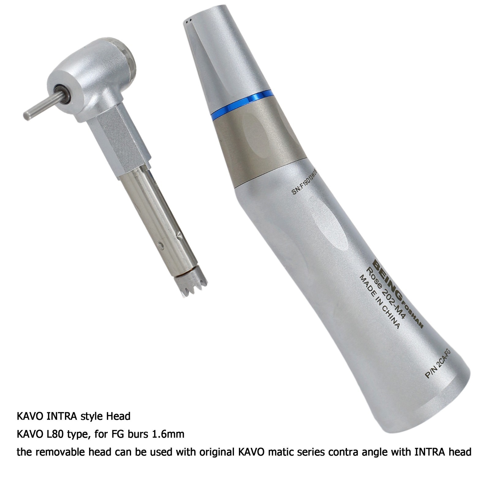 BEING COXO Dental Contra Angle Straight Handpiece Slow Speed Air Motor KAVO NSK
