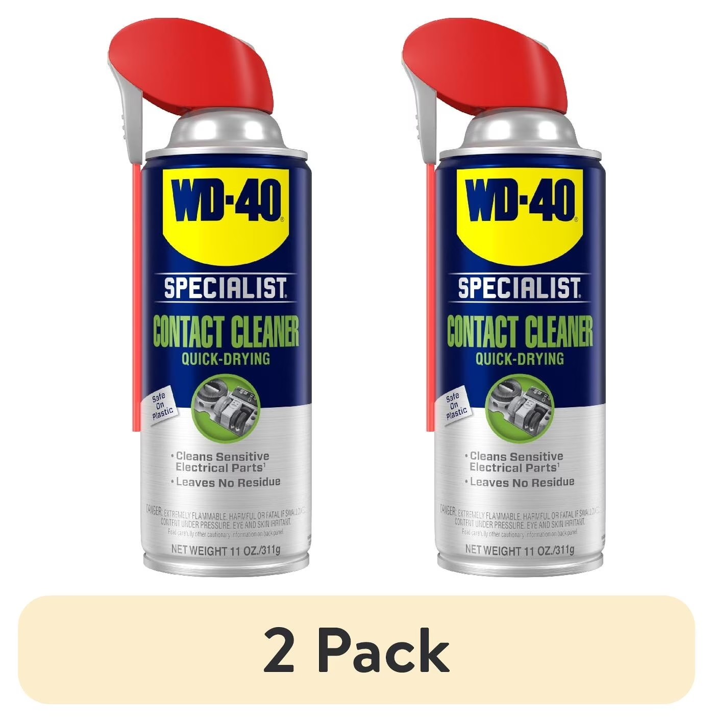 WD-40 Specialist Electrical Contact Cleaner, 11 oz, 2 Pk