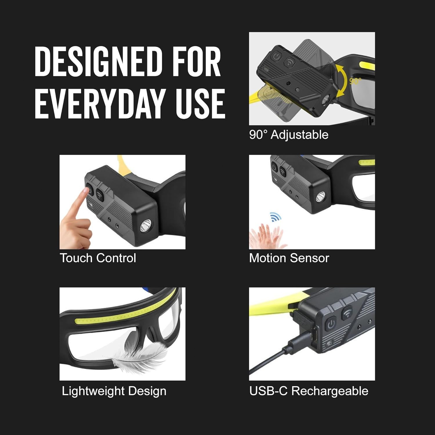 LED Safety Glasses with Light – Mechanic Glasses with Built-in Flashlight