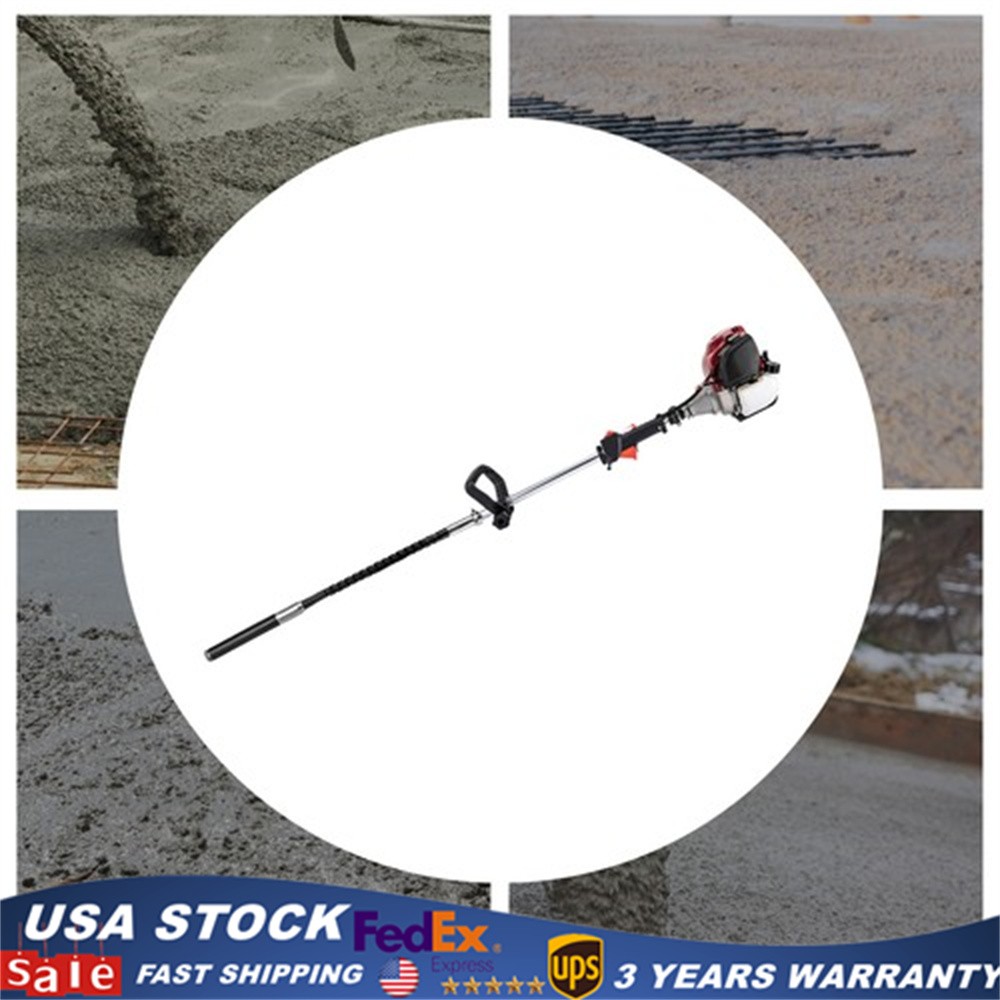 Handheld Gasoline Concrete Vibrator 1.4HP W/ Poker Air Bubble Remover 4-stroke