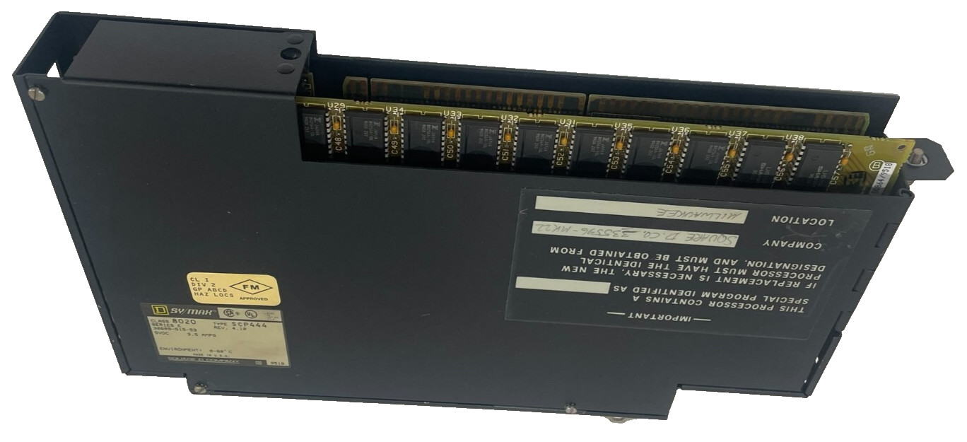 USED SQUARE D SY/MAX 8020-SCP-444 PROCESSOR MODULE 5VDC 3.5AMPS 8020 SCP444