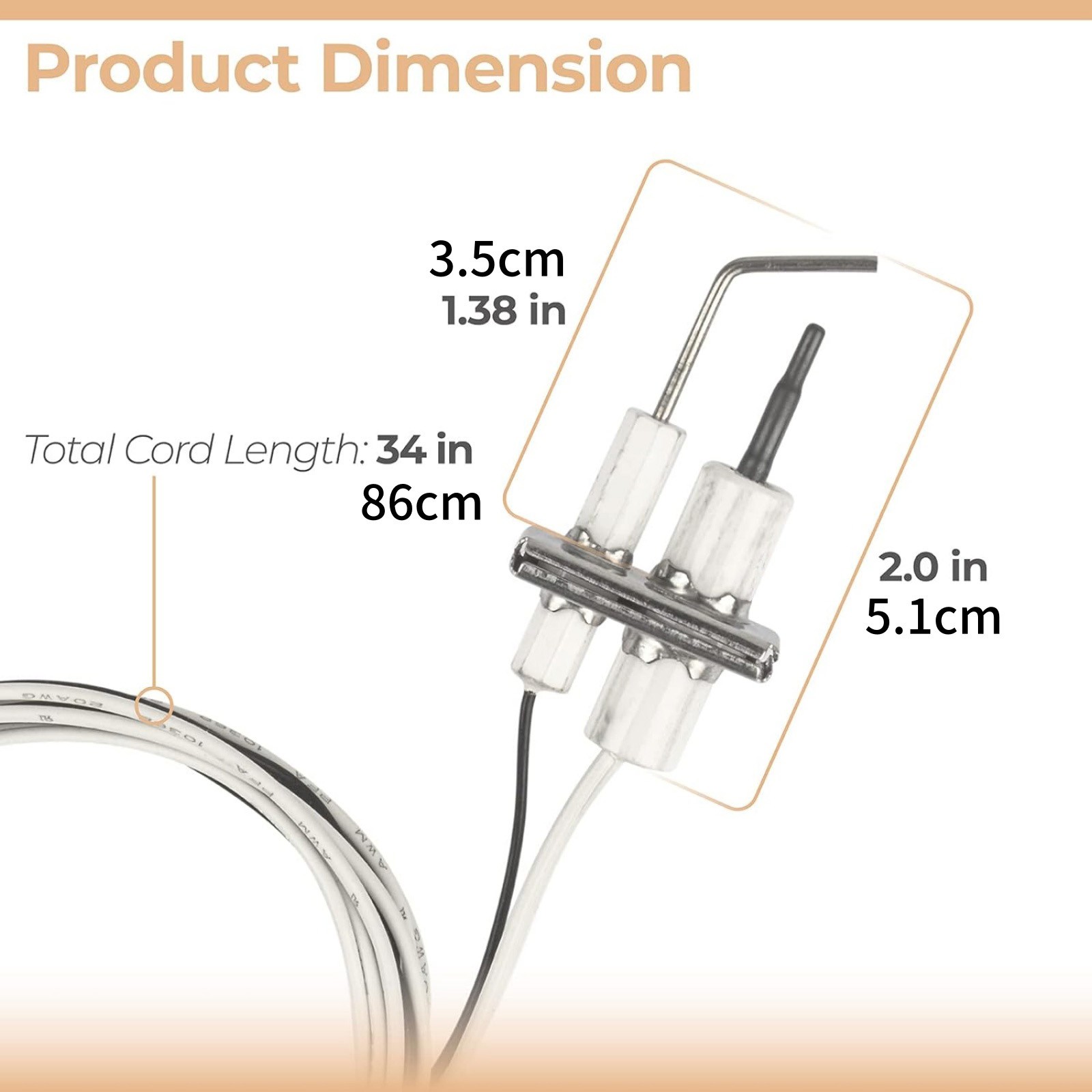 24V DC Flame Rod Igniter Q3450C2407 For Honeywell Smart Valve System SV9600H