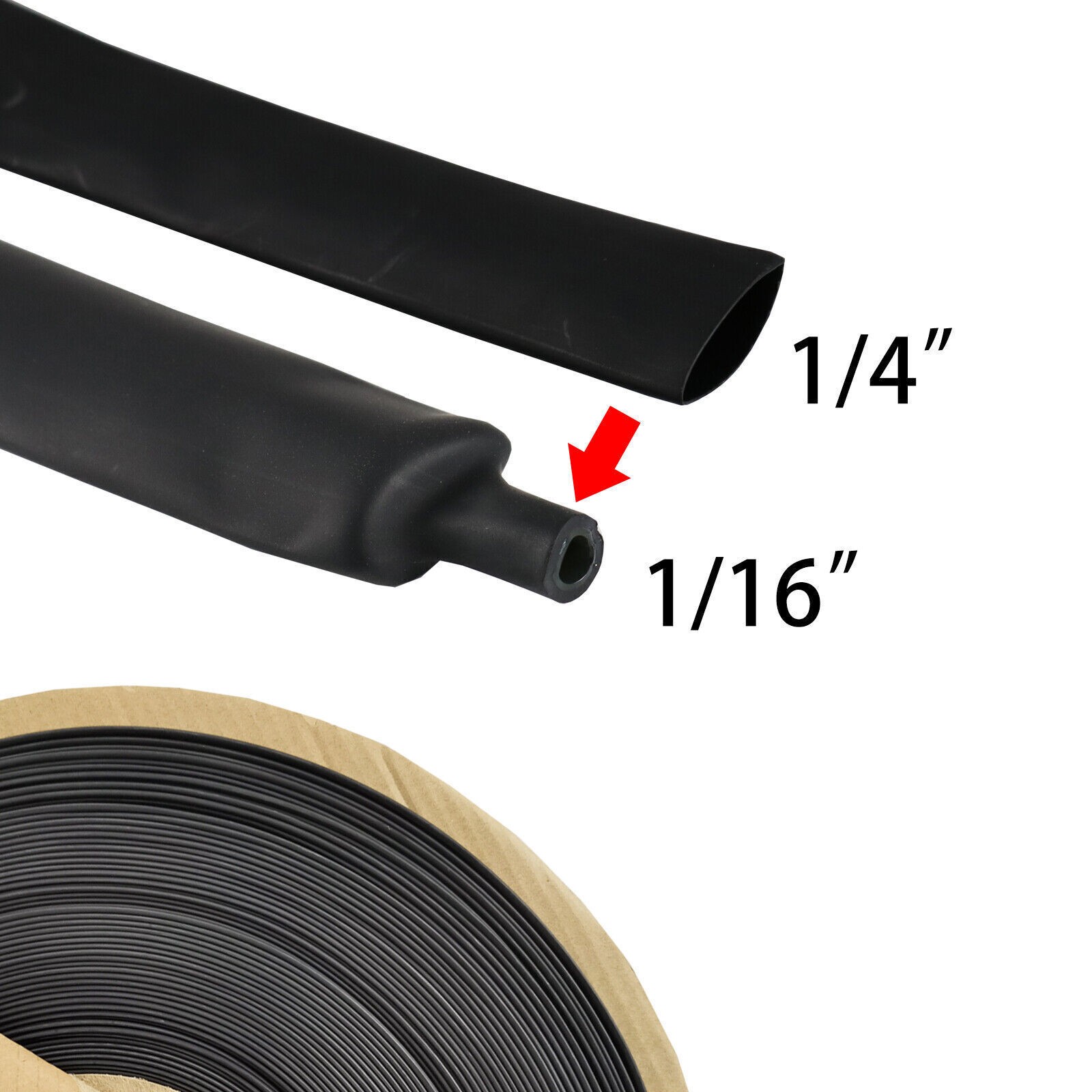 4:1 Waterproof Heat Shrink Tubing Marine Grade Wire Wrap Adhesive Glue Lined