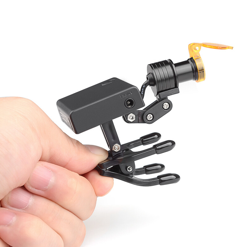 5W Wireless LED Head Light with Optical Filter Clip for Loupes Glasses USA STOCK