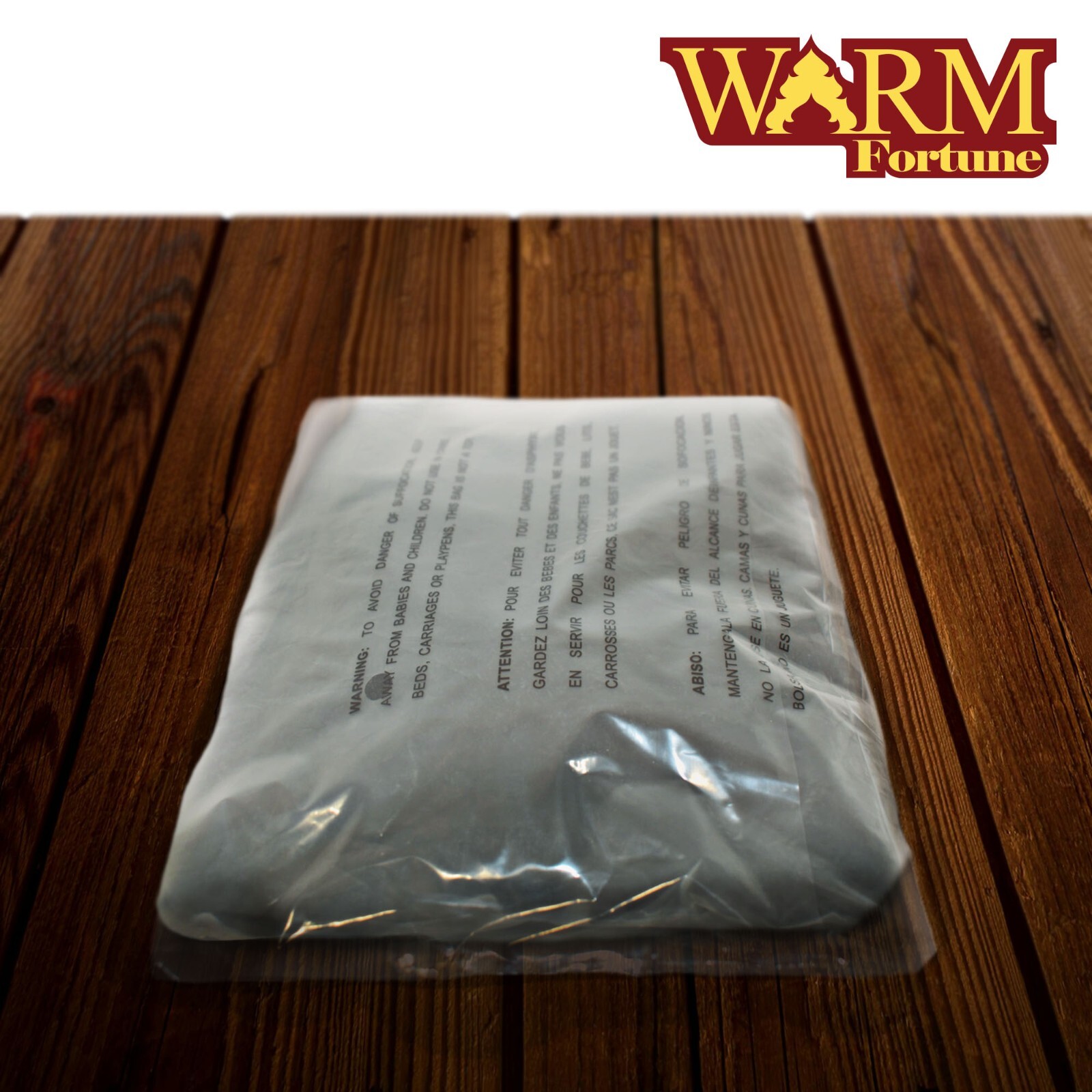WF Clear Poly Bag 100 Self-Sealing Suffocation Warning Mailer Bags