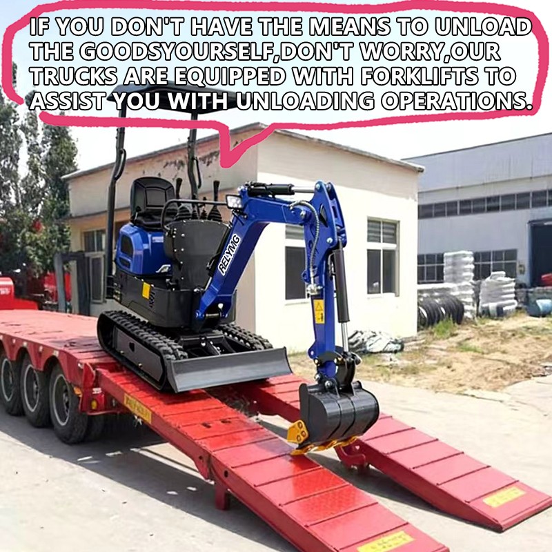 Free Ship Mini Excavator 1 Ton Digger 13.5hp Gas Tracked Crawler EPA Engine