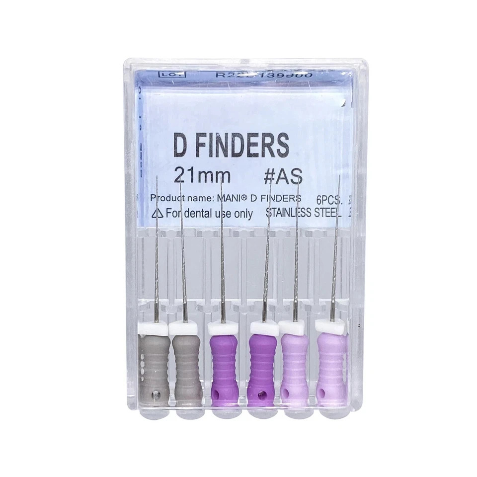 21/25mm Mani style D Finders Dental Endodontic Hand files for Calcified Canals