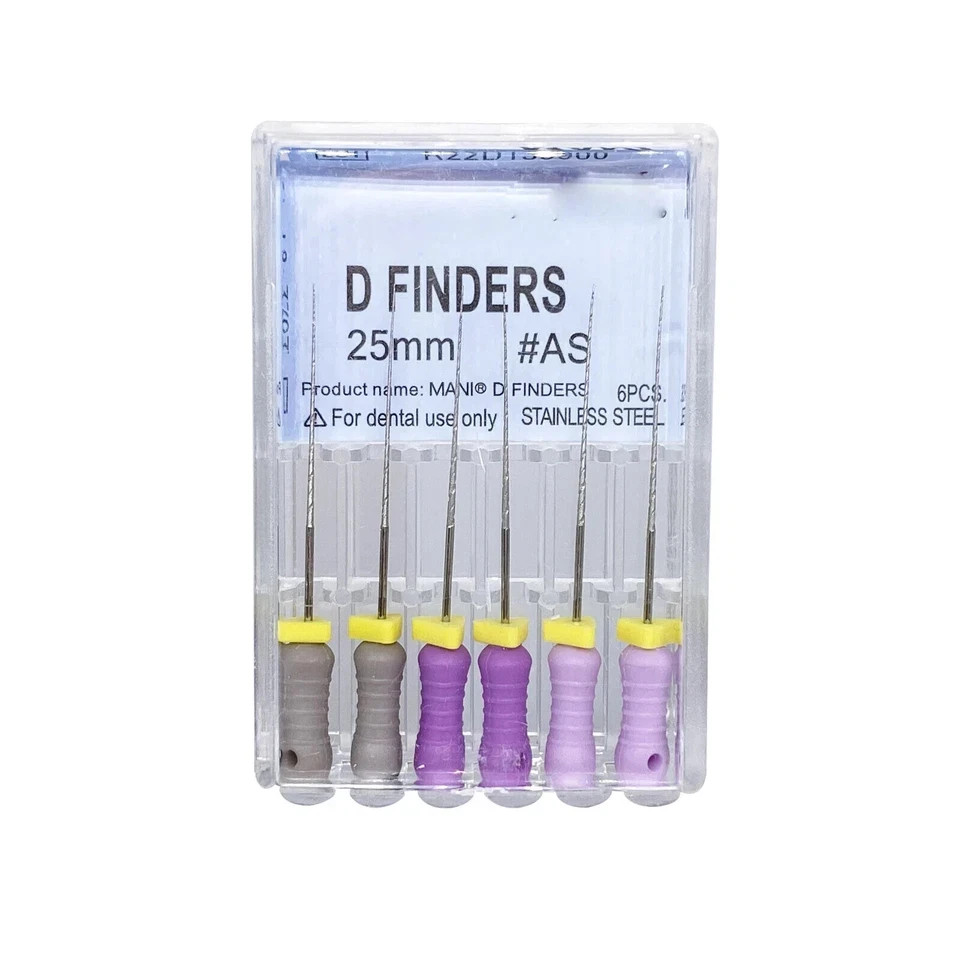 21/25mm Mani style D Finders Dental Endodontic Hand files for Calcified Canals