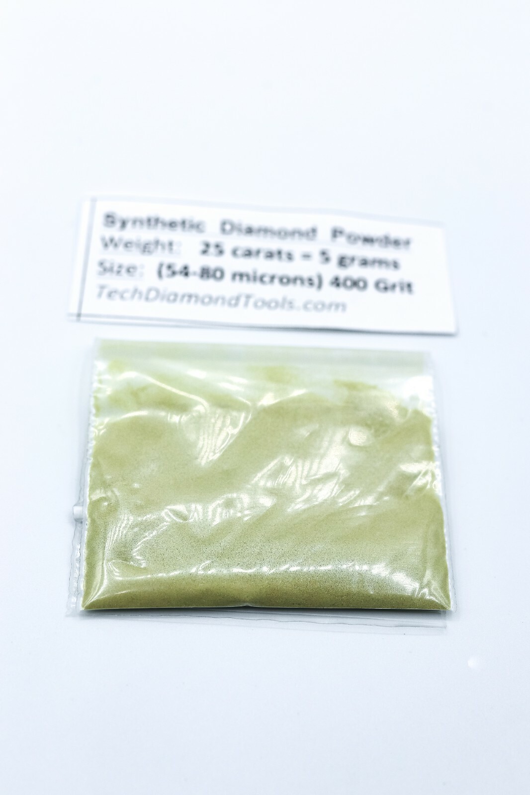 TechDiamondTools Diamond Powder 400 Grit 54-80 Microns, 25 cts = 5 Grams