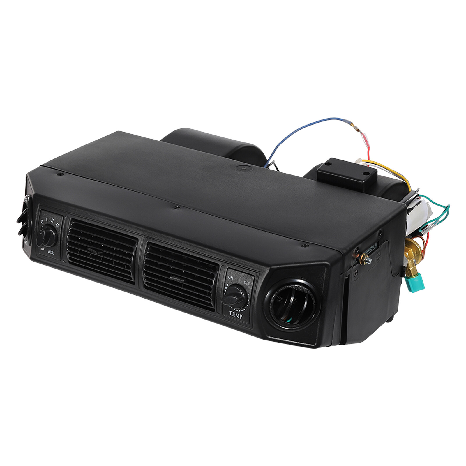15.75*13.19*5.31in 80W 12V Black ABS Air Conditioning Evaporator W/ Drain Hose