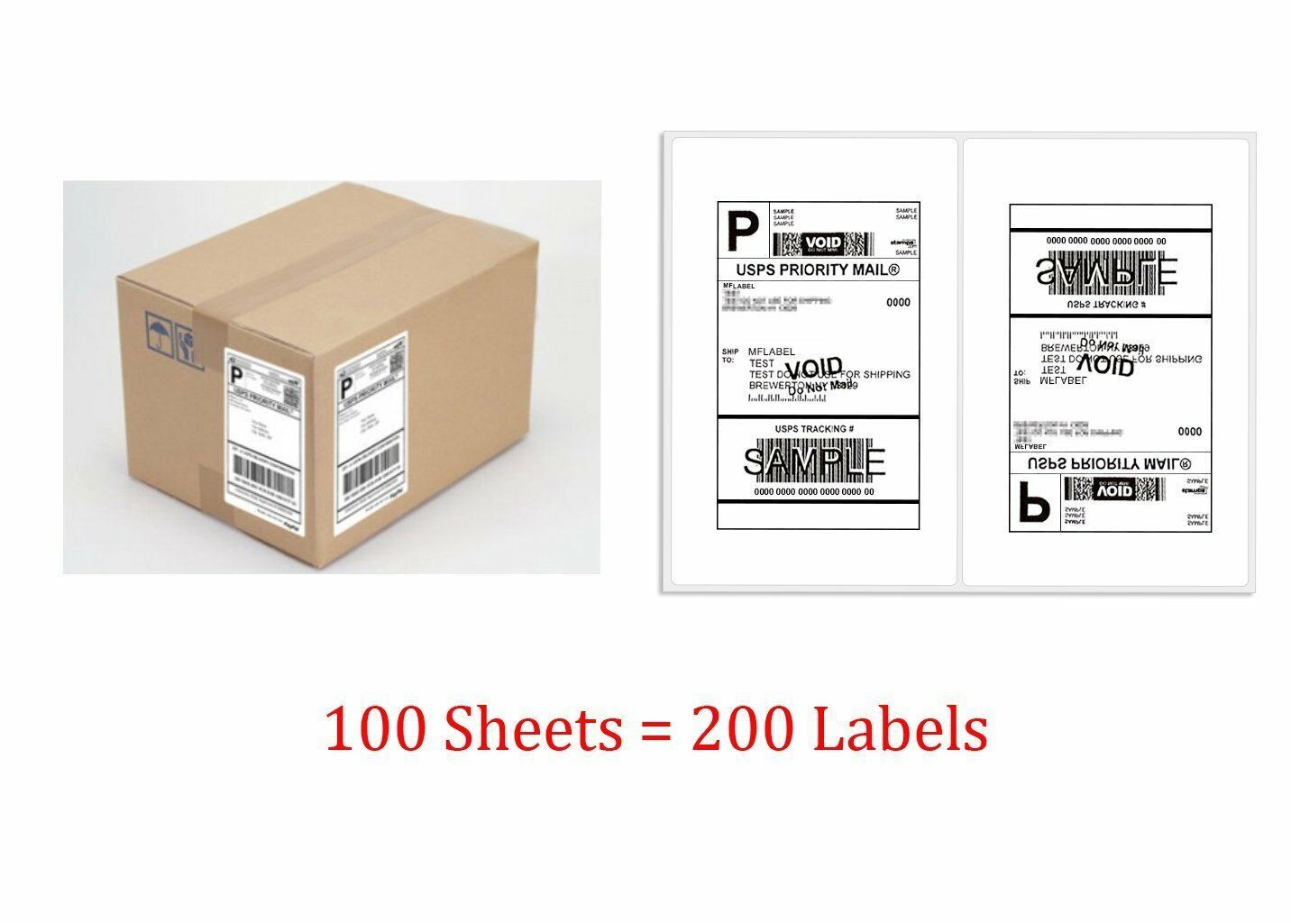 1000 8.5″ X 5.5″ Half Sheet Self Adhesive Premium Round Corner Shipping Labels