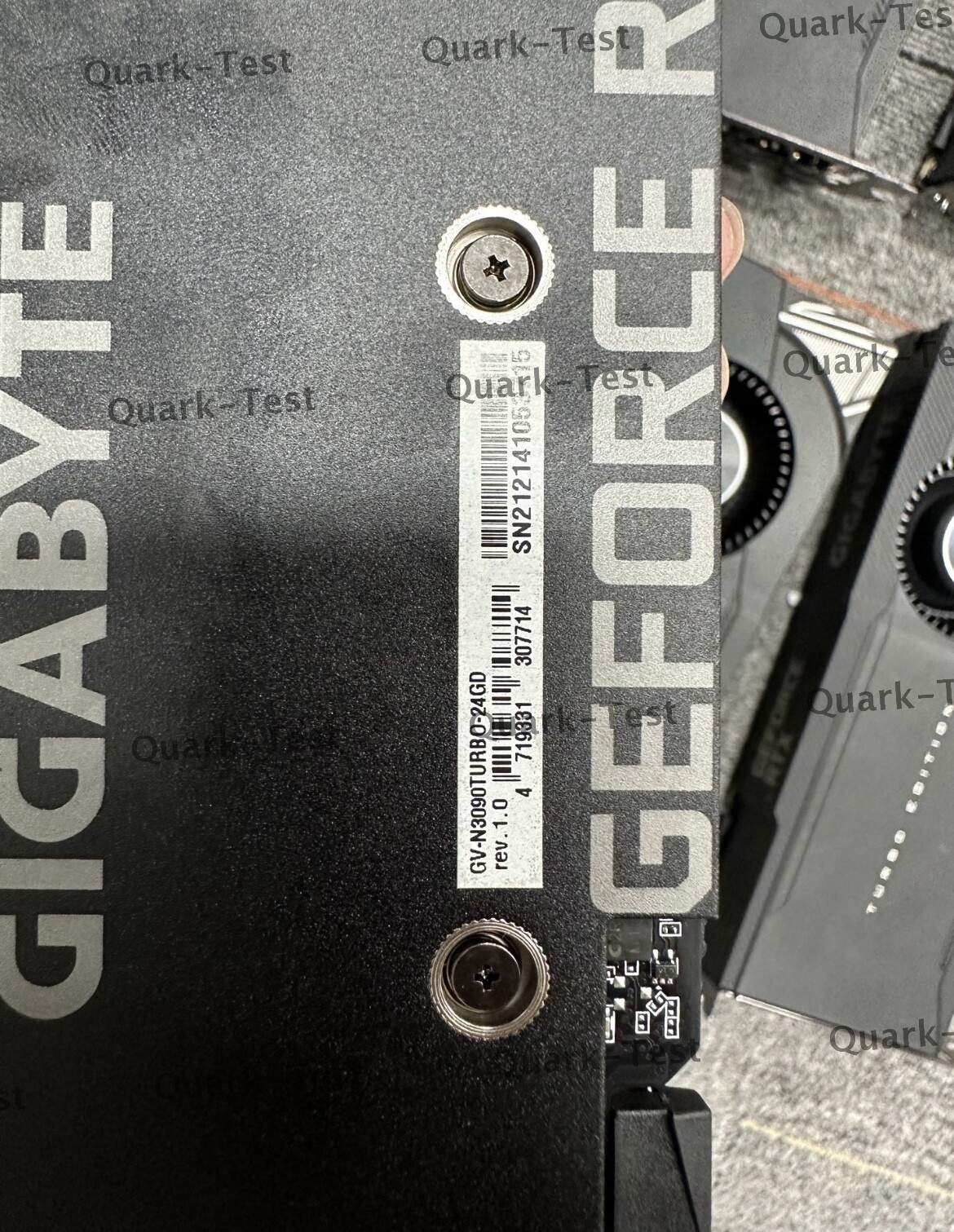 2pcs GIGABYTE GeForce RTX 3090 24GB GDDR6X Public Turbo GPU For Server
