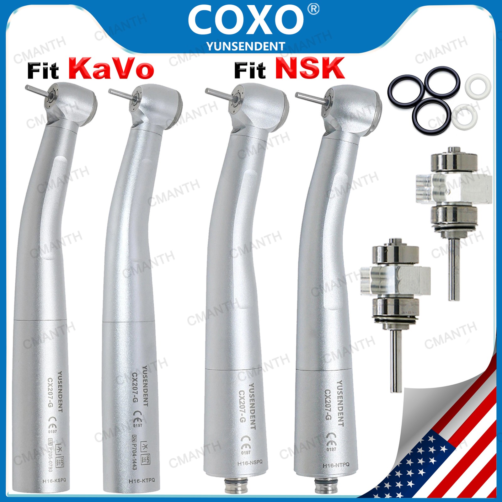 COXO BEING Dental Fiber Optic Turbine High Speed Handpiece Coupler For KAVO NSK