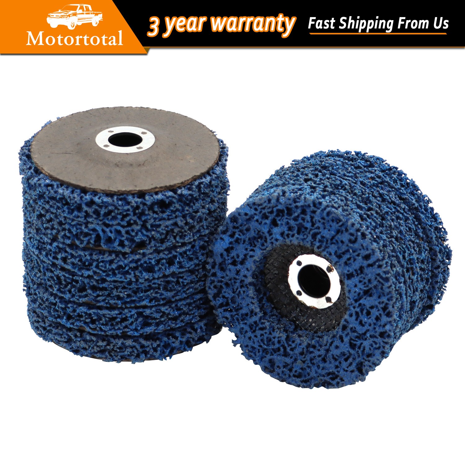 10 Pcs 4″ Poly Strip Disc Wheel Paint Rust Removal Clean For Angle Grinder US