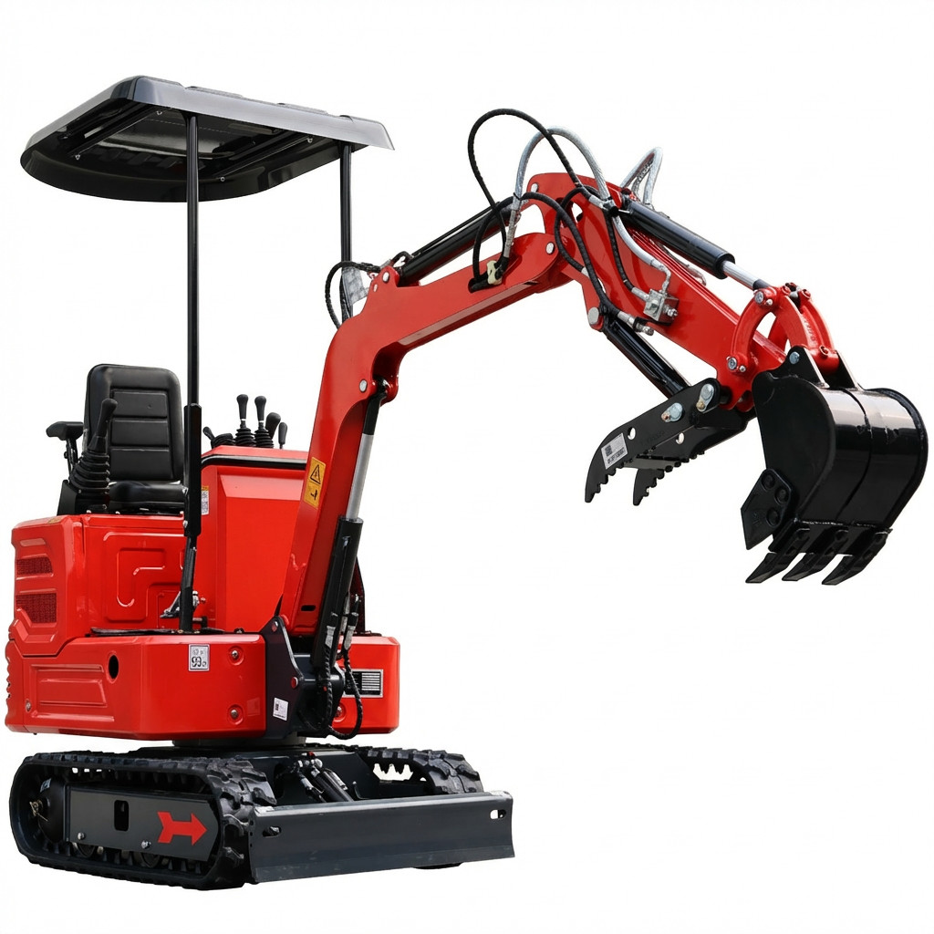 FREE SHIP 1.4Ton Diesel Mini Excavator Kubota Crawler Hydraulic Thumb Digger USA