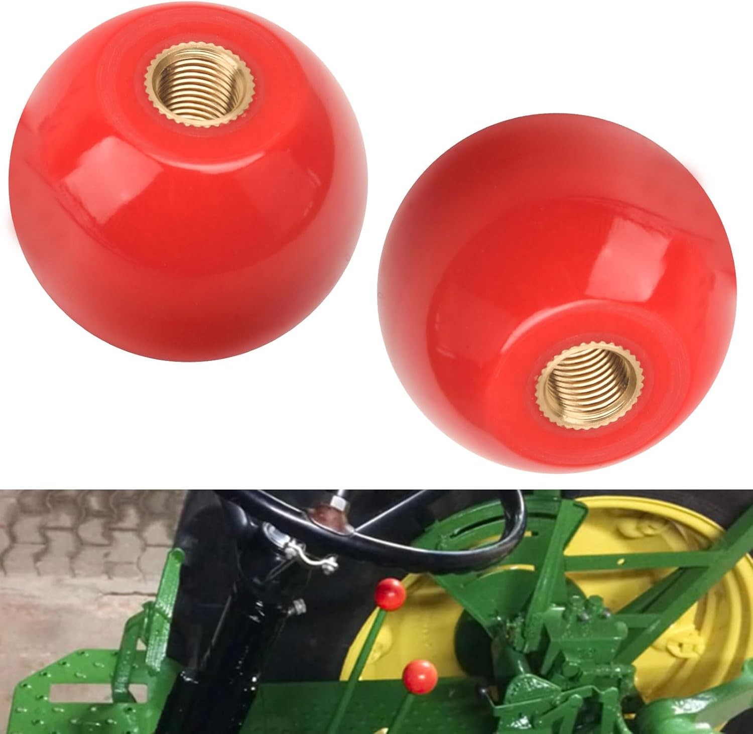 2PK R50864/ R161382 GEAR SHIFT KNOB FOR JOHN DEERE 1020 2020 2640 2755 4430 W