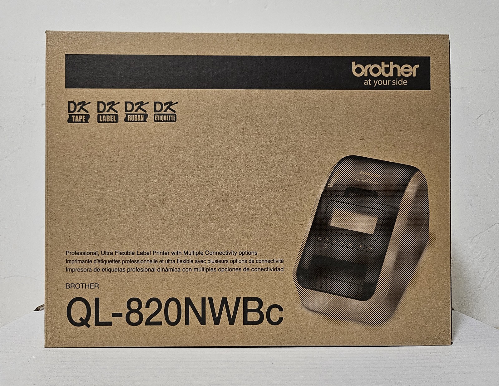 Brother QL-820NWBC Ultra Flexible Label Printer Black/White 110ppm – New