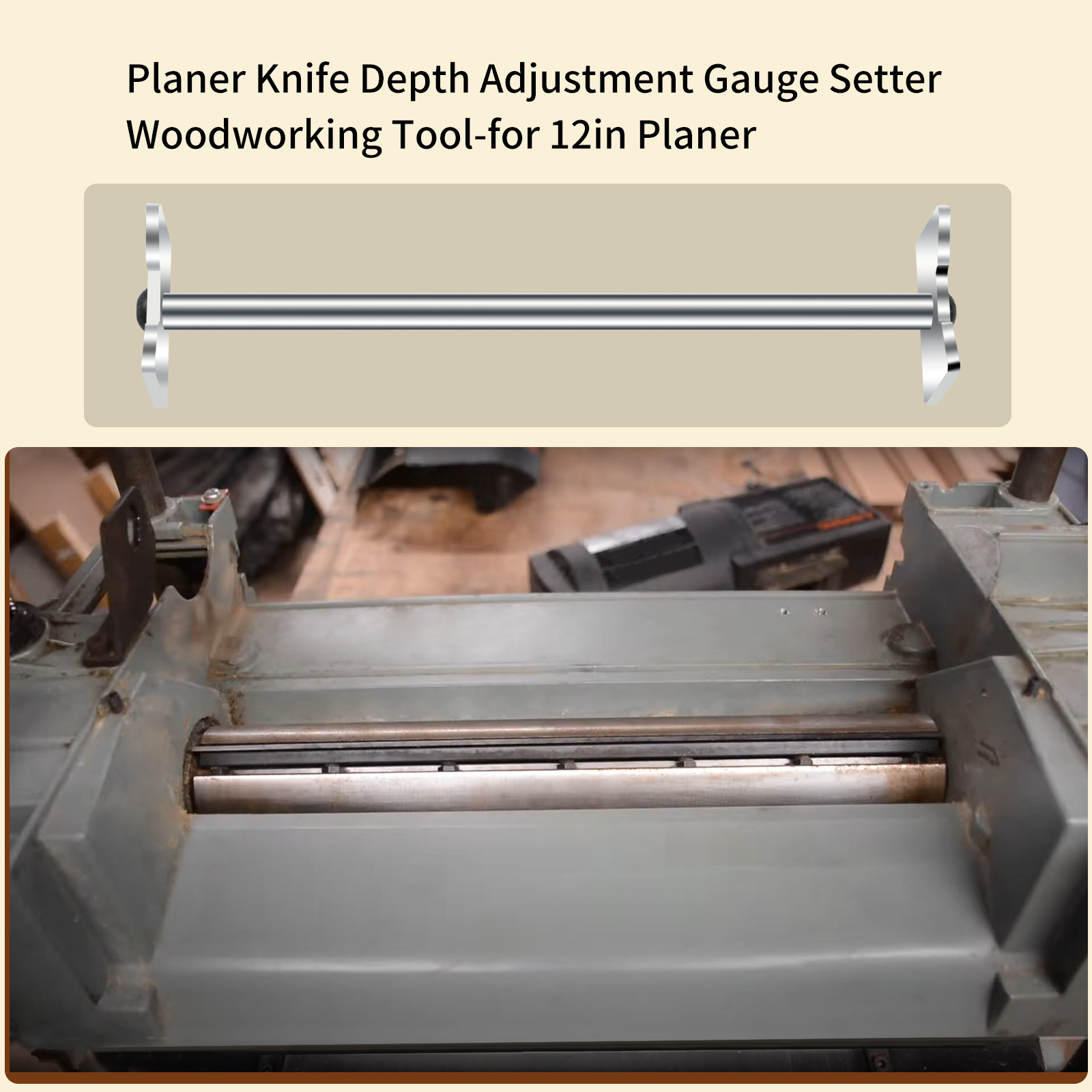 Fits Delta 22-540 12″ Portable Planer Knife Setting Gauge